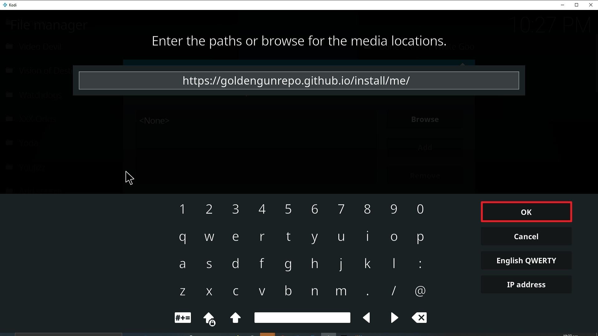 Step 10 Installing Resistance addon on Kodi