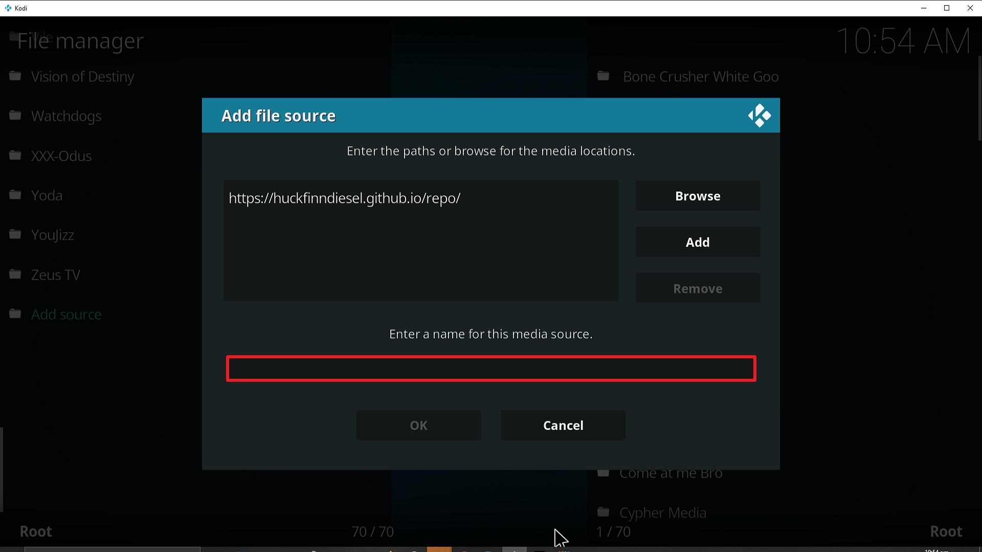 Step 11 Installing Firefly addon on Kodi