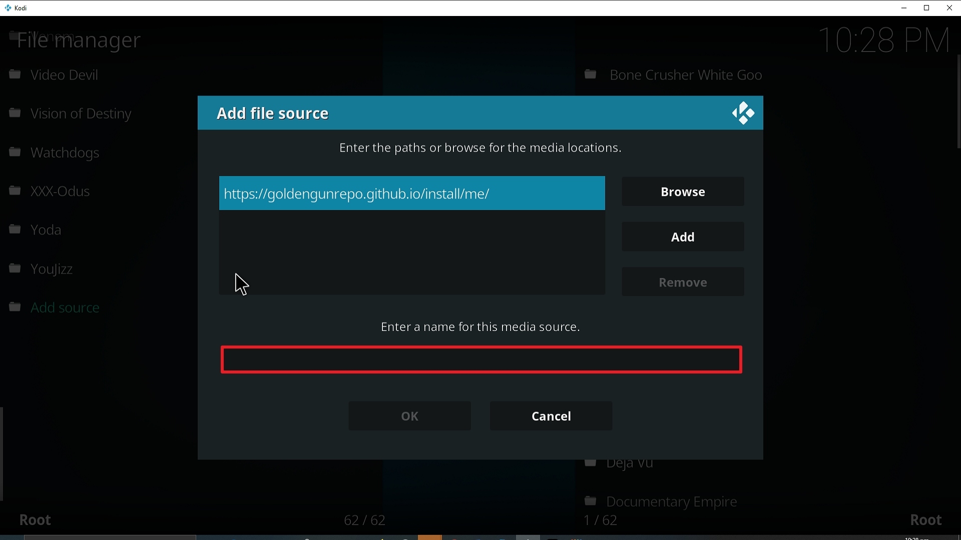 Step 11 Installing Resistance addon on Kodi