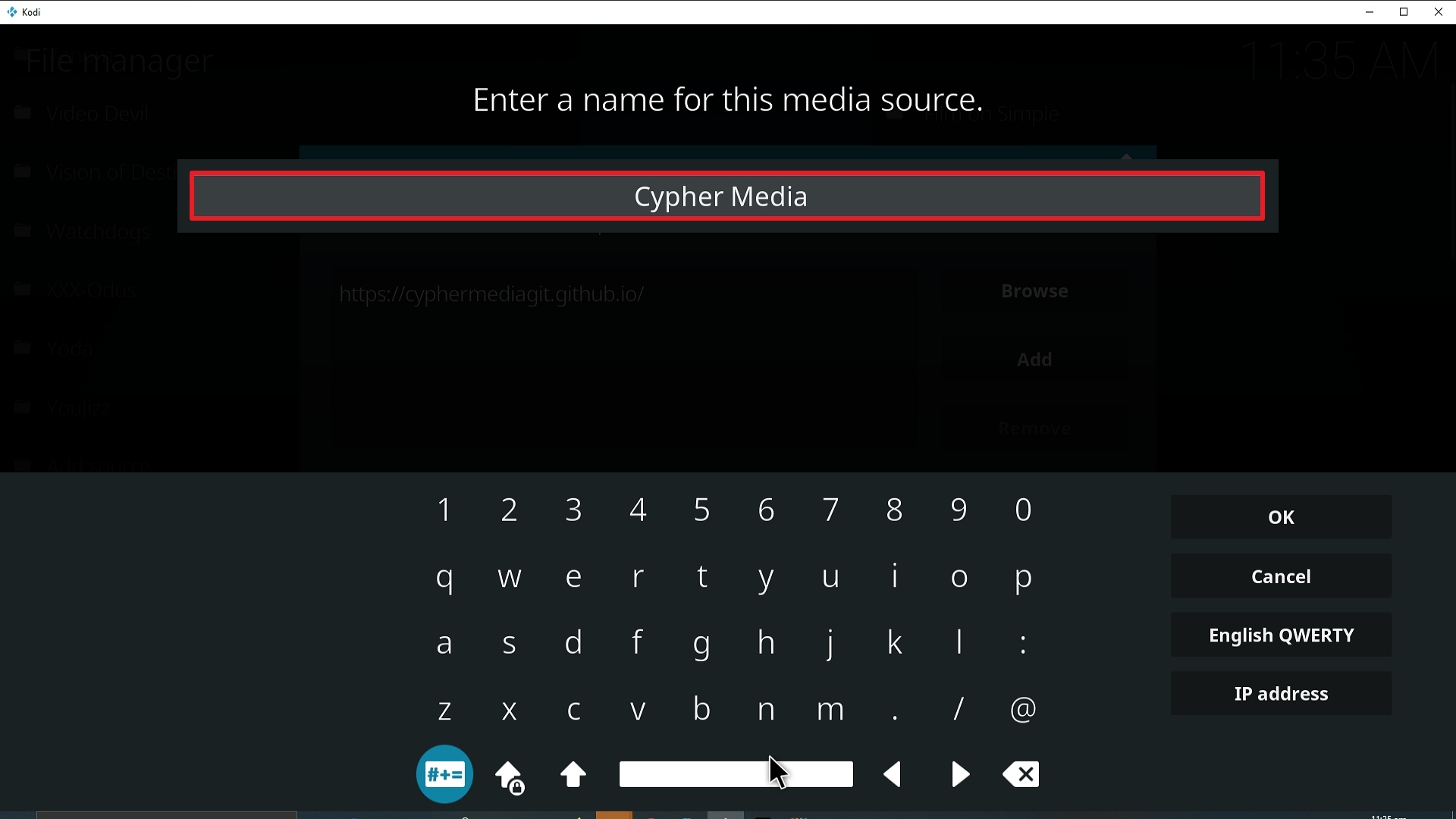 Step 12 Installing Cypher Media Kodi addon on Kodi