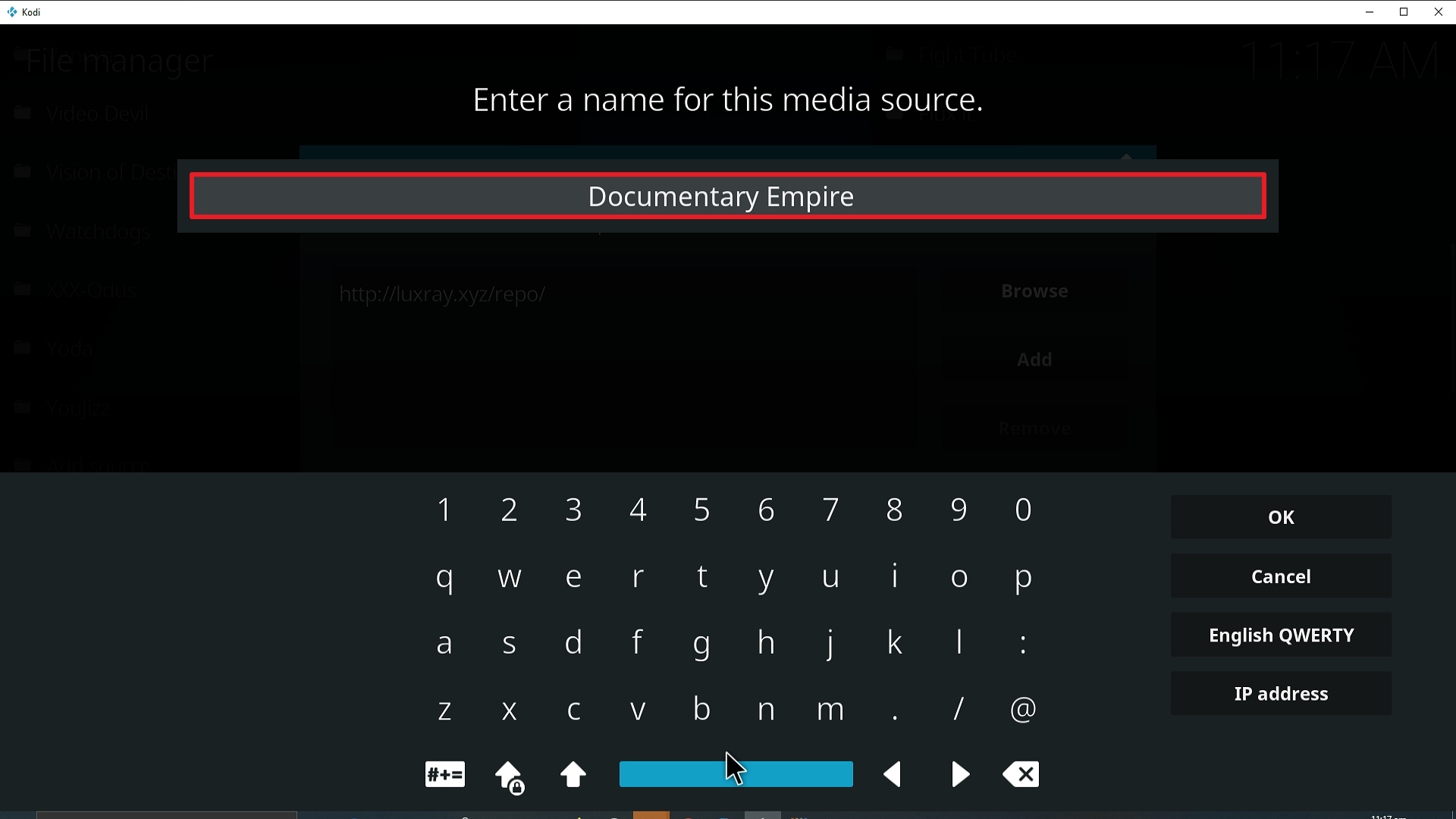 Step 12 Installing Documentary Empire addon on Kodi
