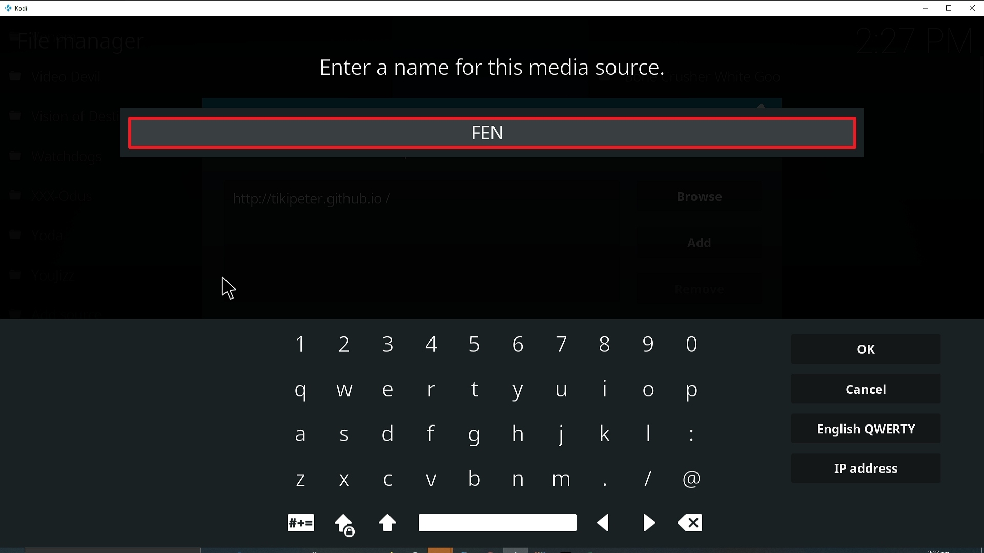 Step 12 Installing FEN addon on Kodi
