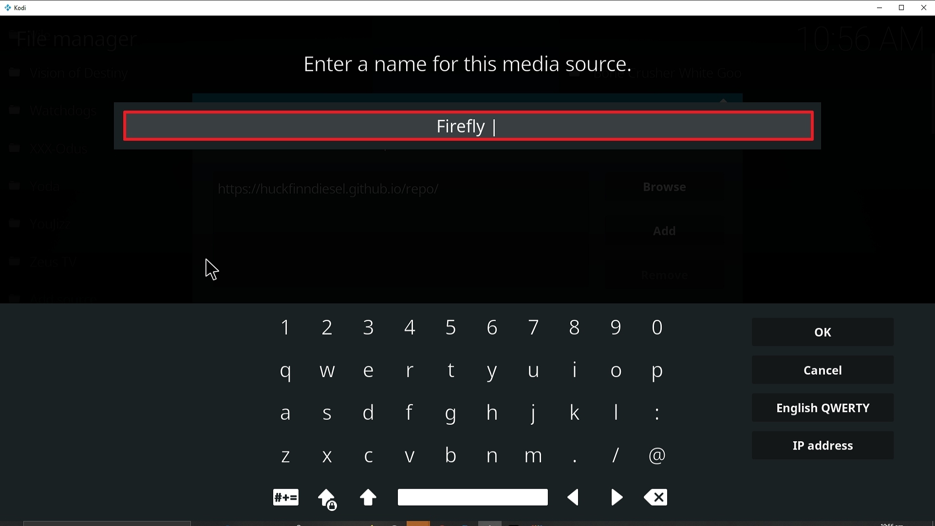 Step 12 Installing Firefly addon on Kodi