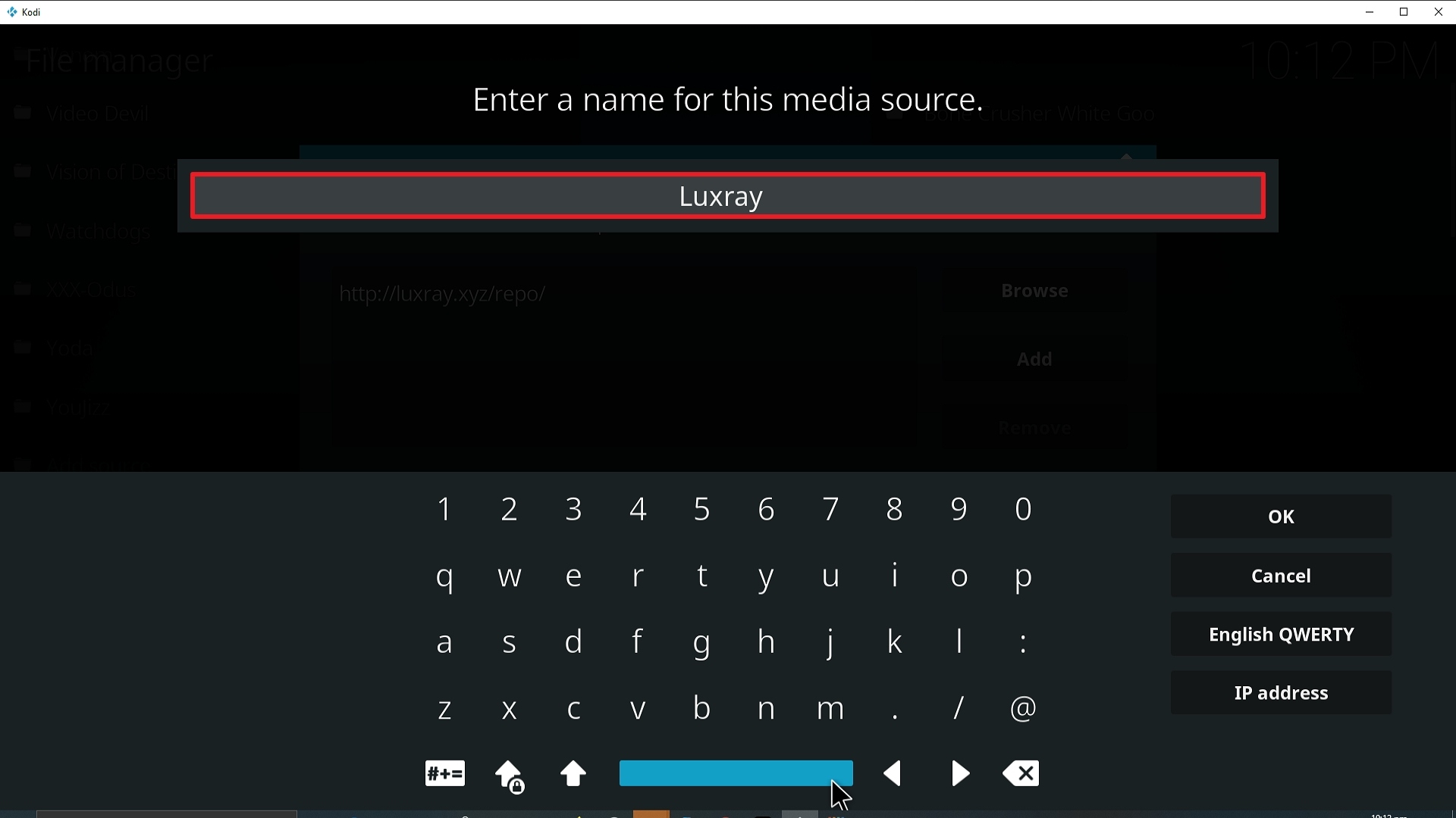 Step 12 Installing Luxray addon on Kodi