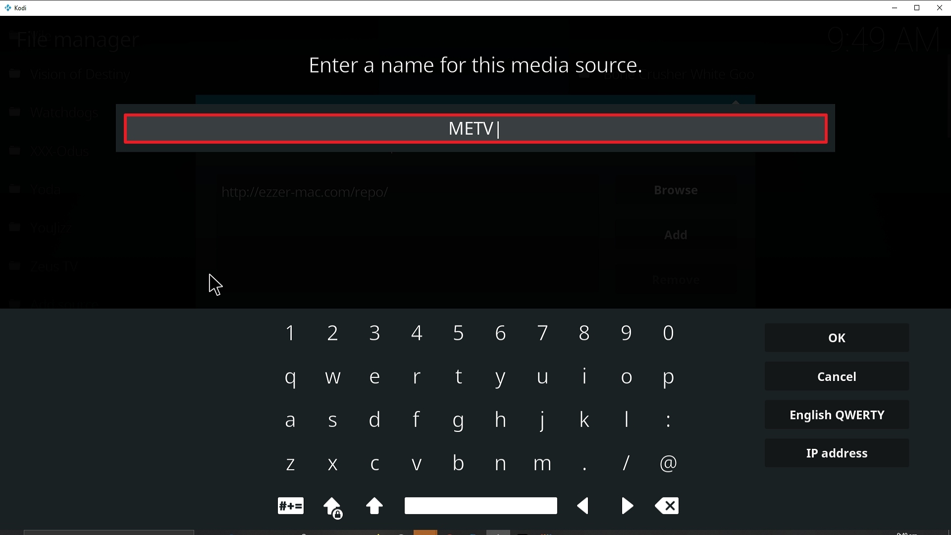 Step 12 Installing METV addon on Kodi