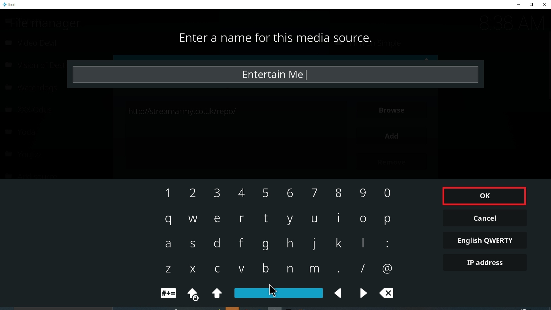 Step 13 Installing Entertain Me Kodi addon on Kodi