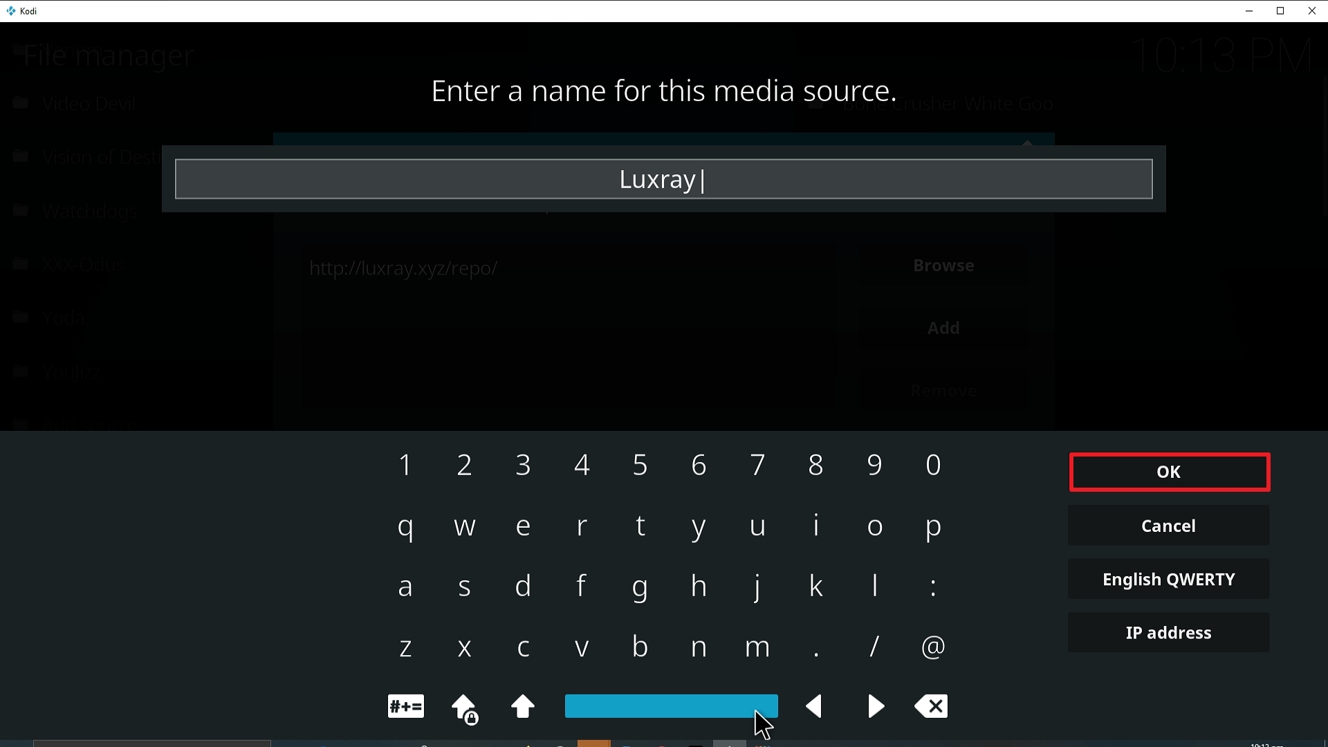 Step 13 Installing Luxray addon on Kodi