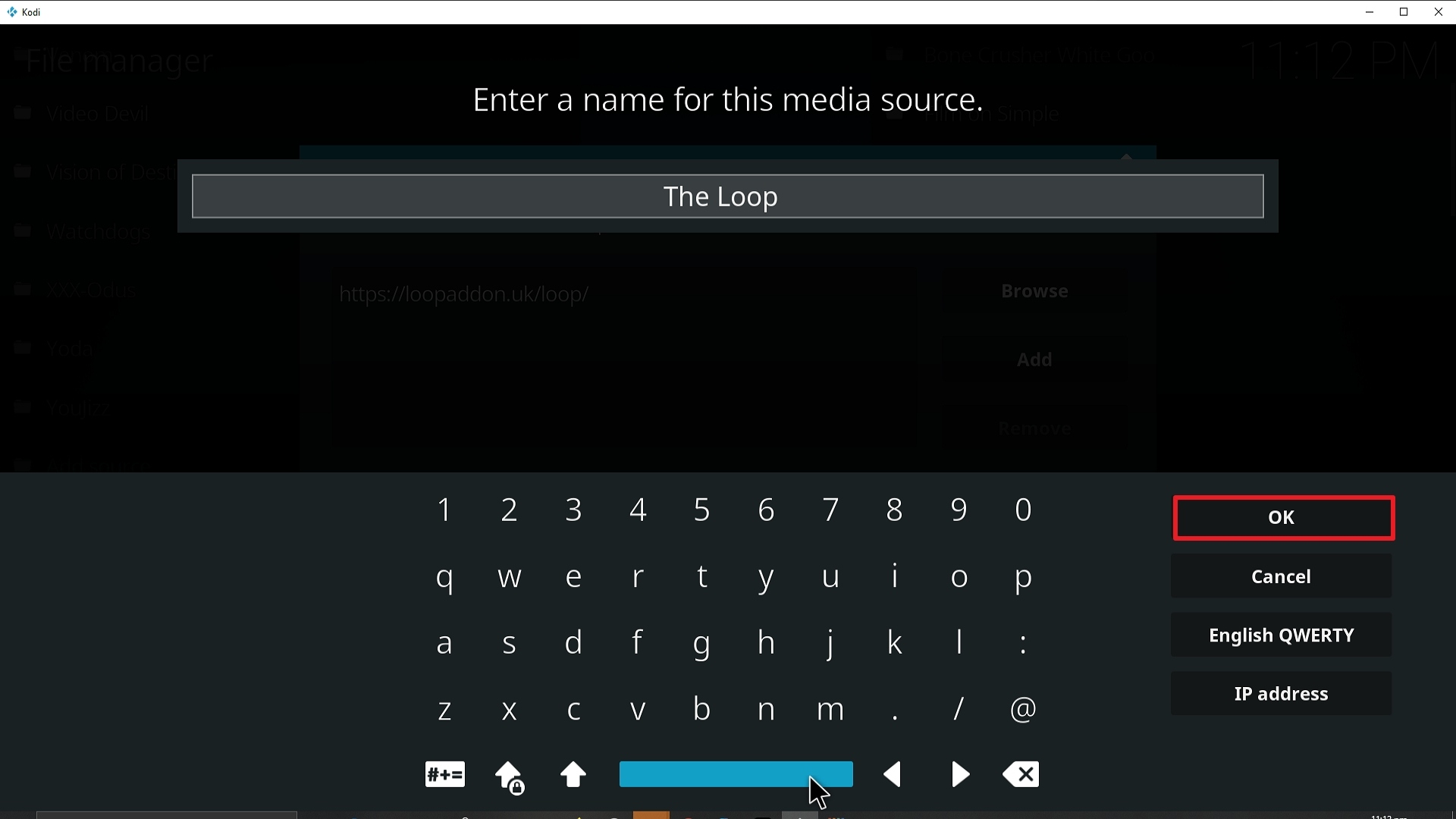 Step 13 Installing The Loop addon on Kodi