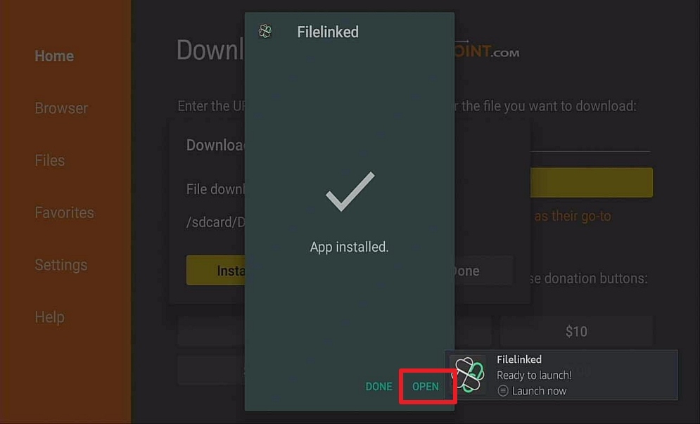 Step 14 Install Filelinked on a Firestick