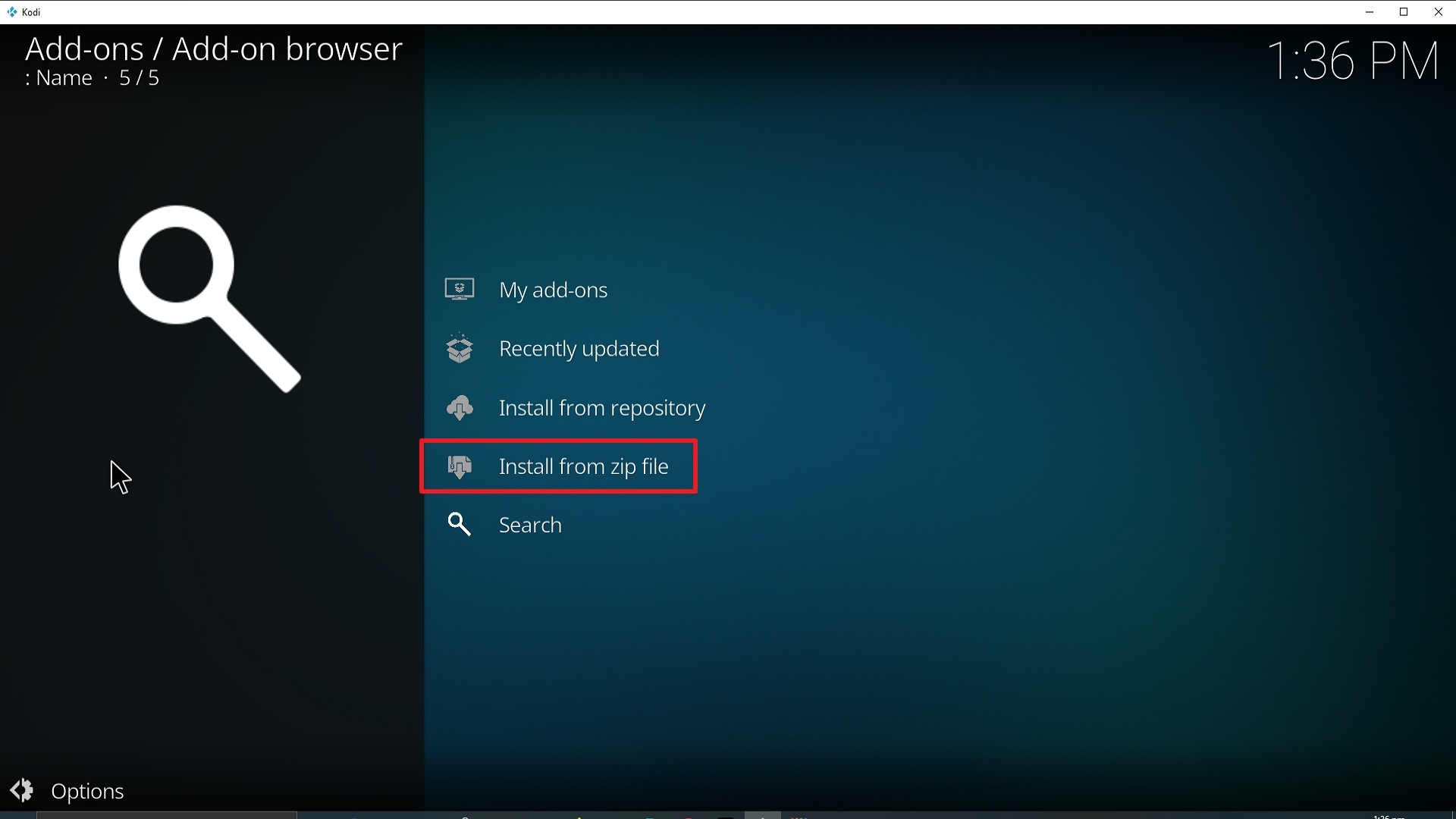 Step 16 Installing Limitless Kodi addon on Kodi