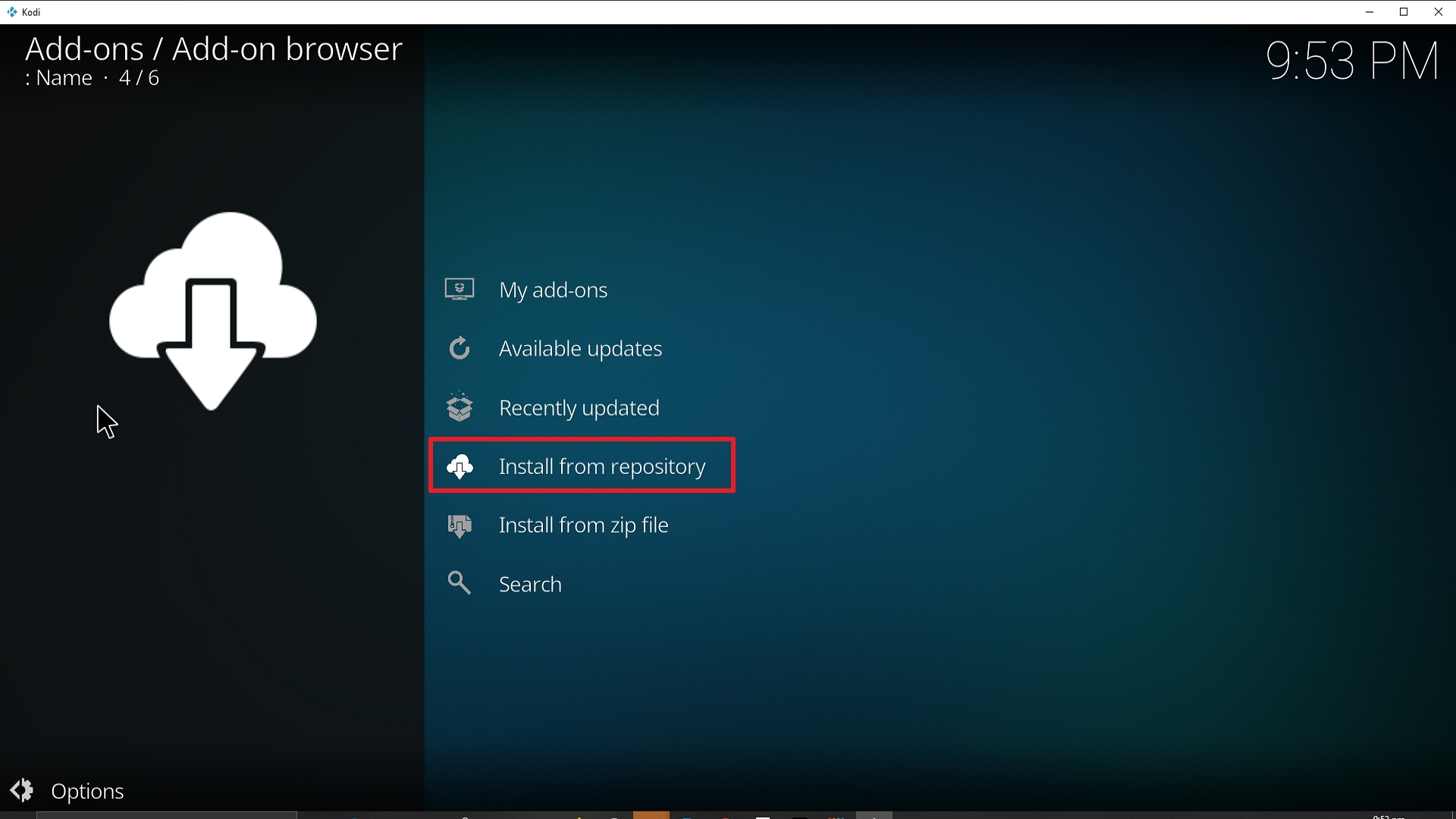 Step 19 Installing Area 51 addon on Kodi
