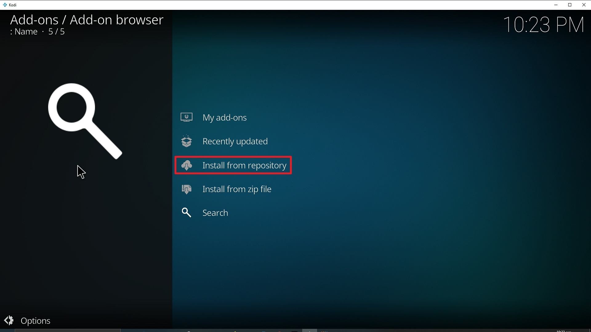 Step 19 Installing TempTV Kodi addon on Kodi