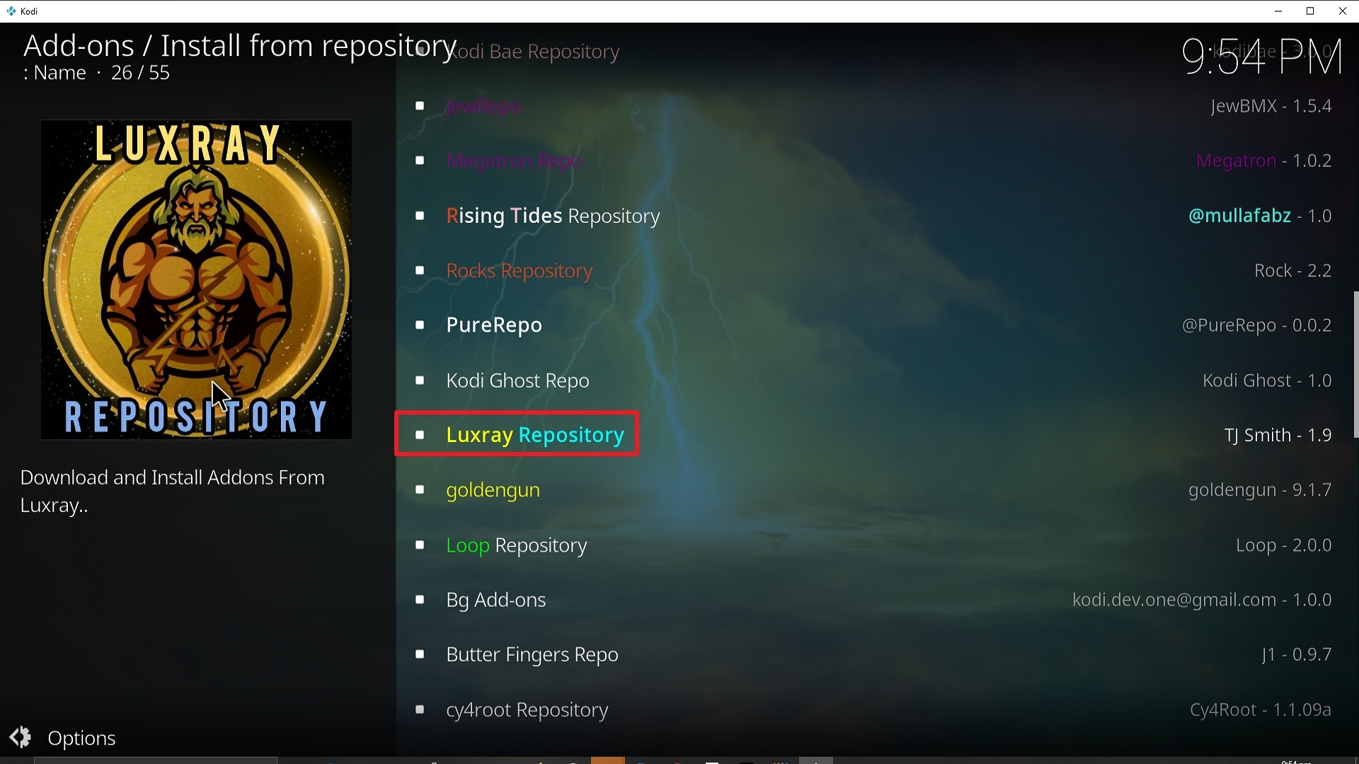 Step 20 Installing Area 51 addon on Kodi