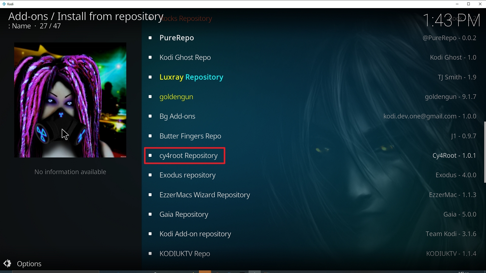Step 20 Installing Bone Crusher White Goo Kodi addon on Kodi