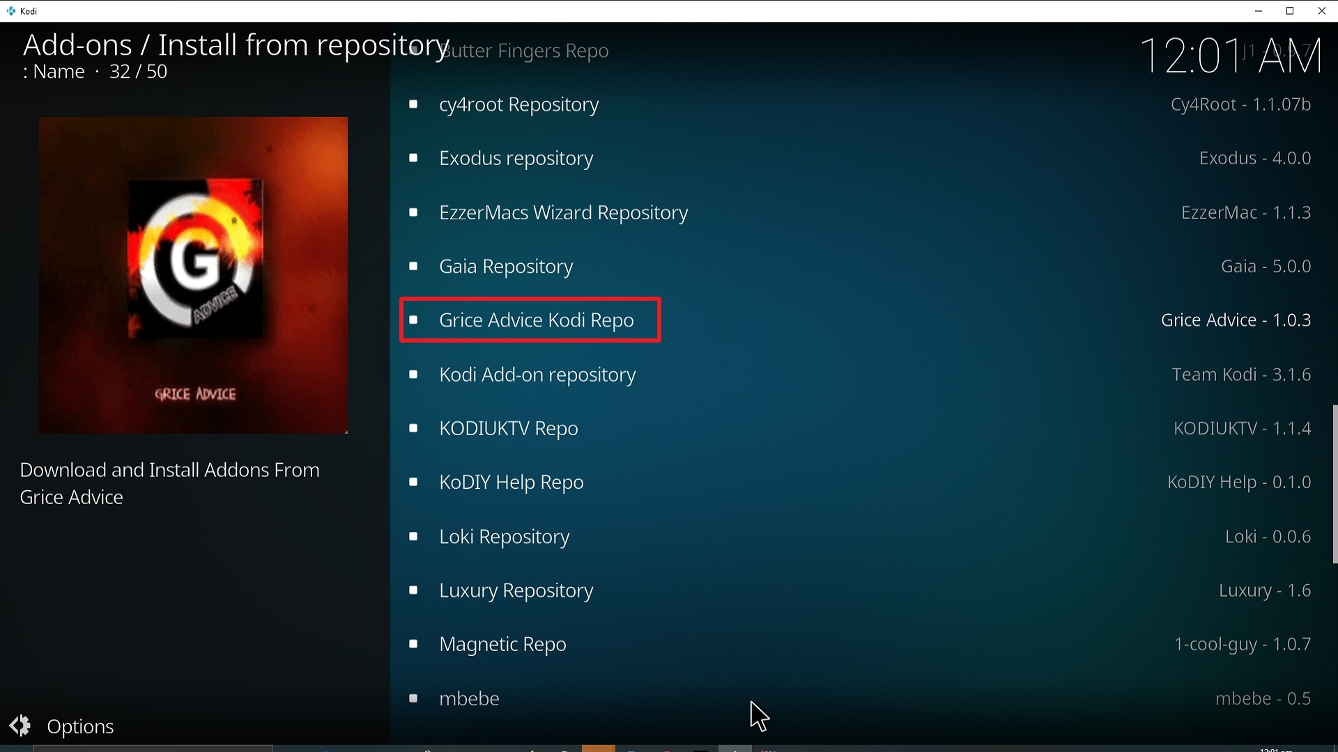 Step 20 Installing Rooboys addon on Kodi
