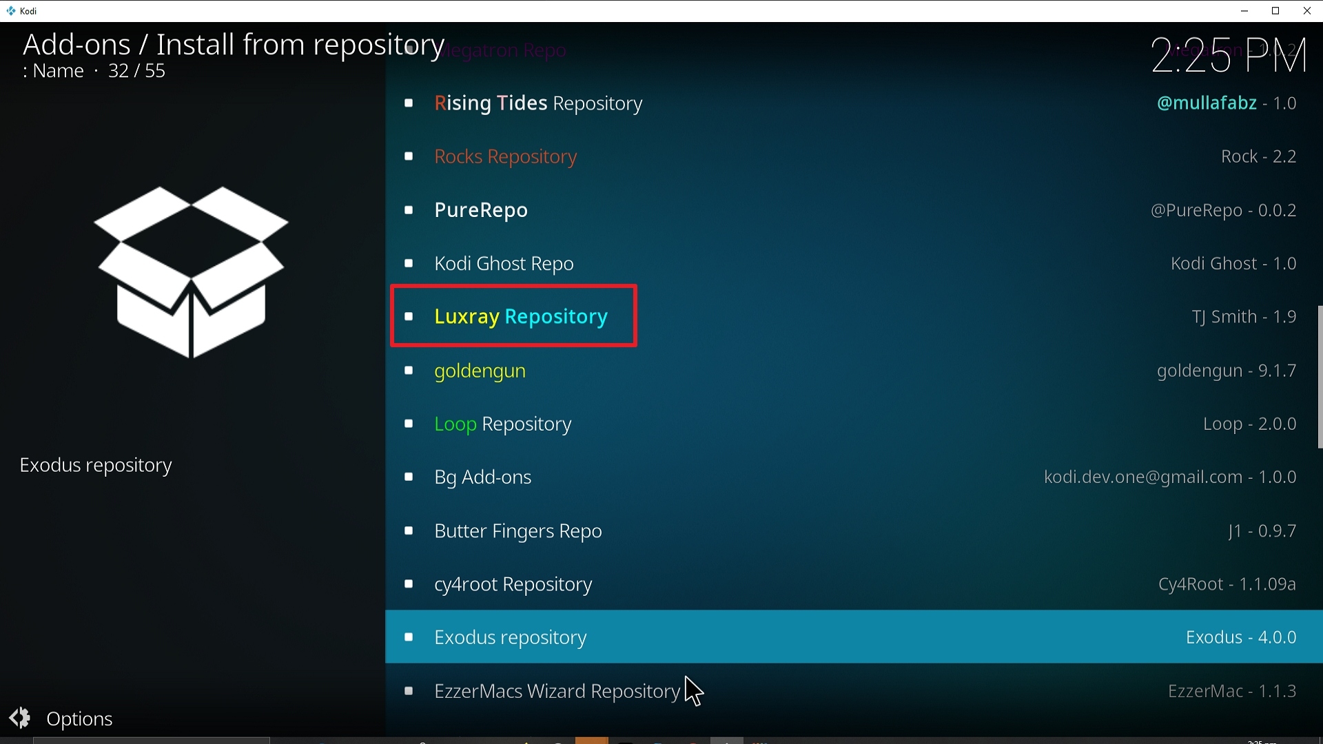 Step 20 Installing Vile addon on Kodi