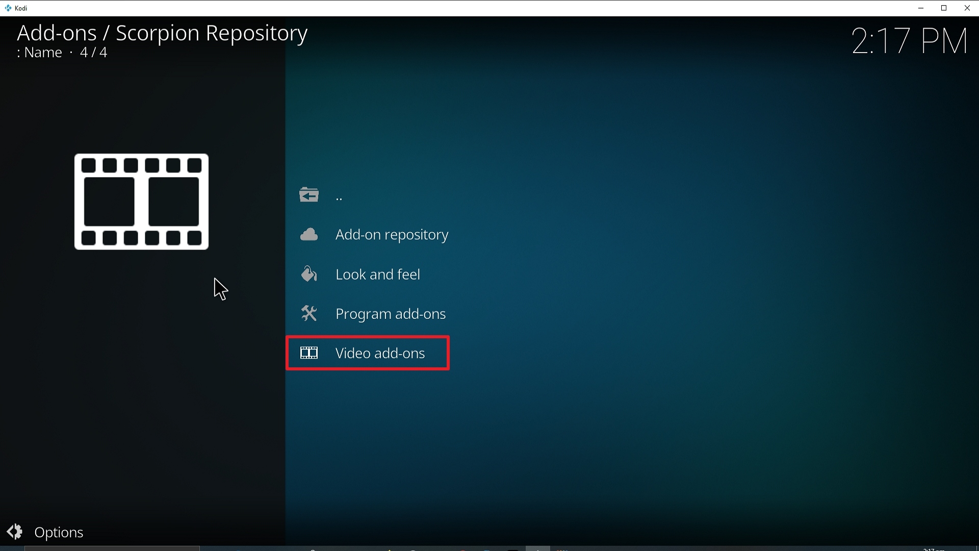 Step 21 Installing Scorpion addon on Kodi
