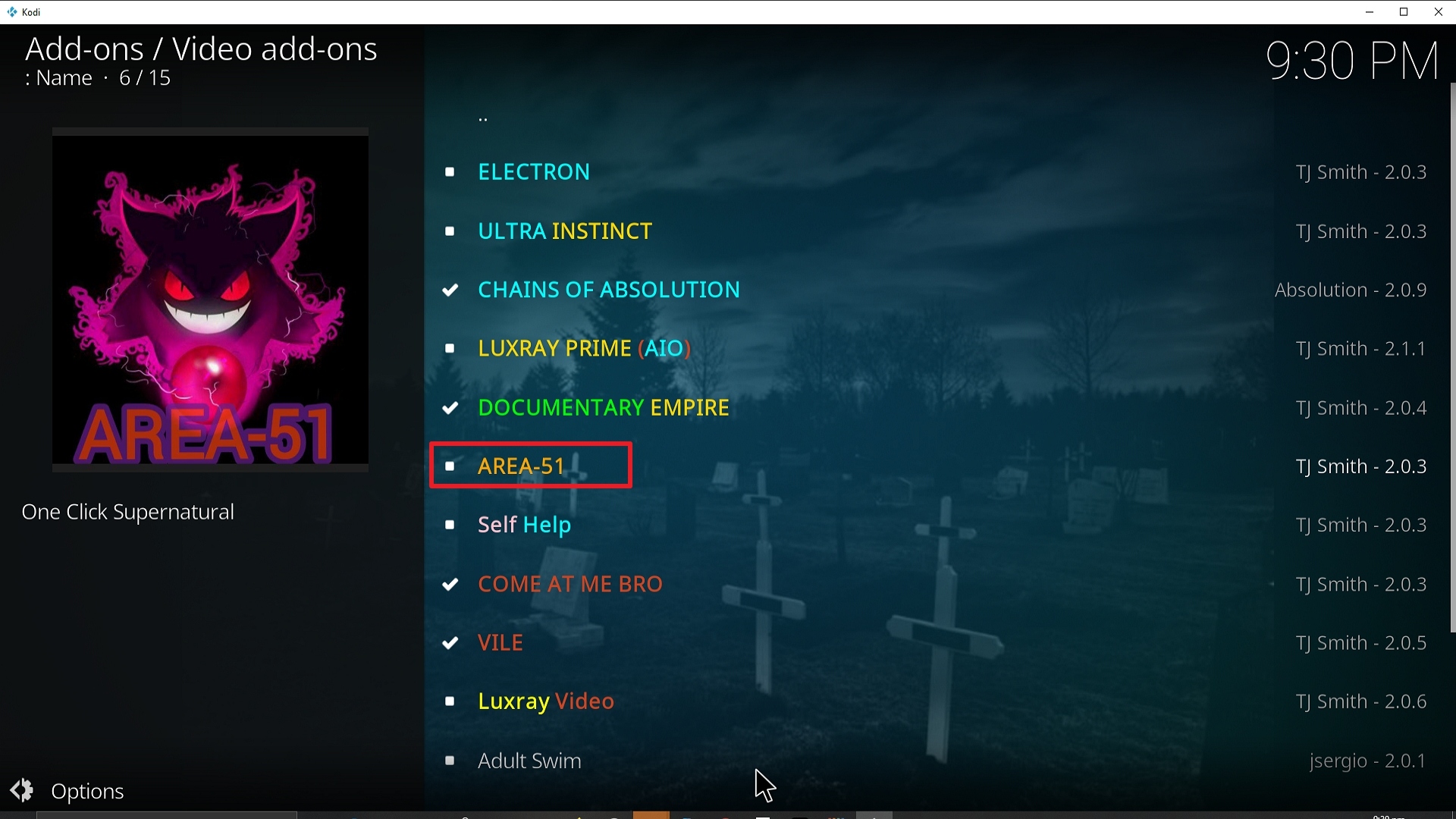 Step 22 Installing Area 51 addon on Kodi