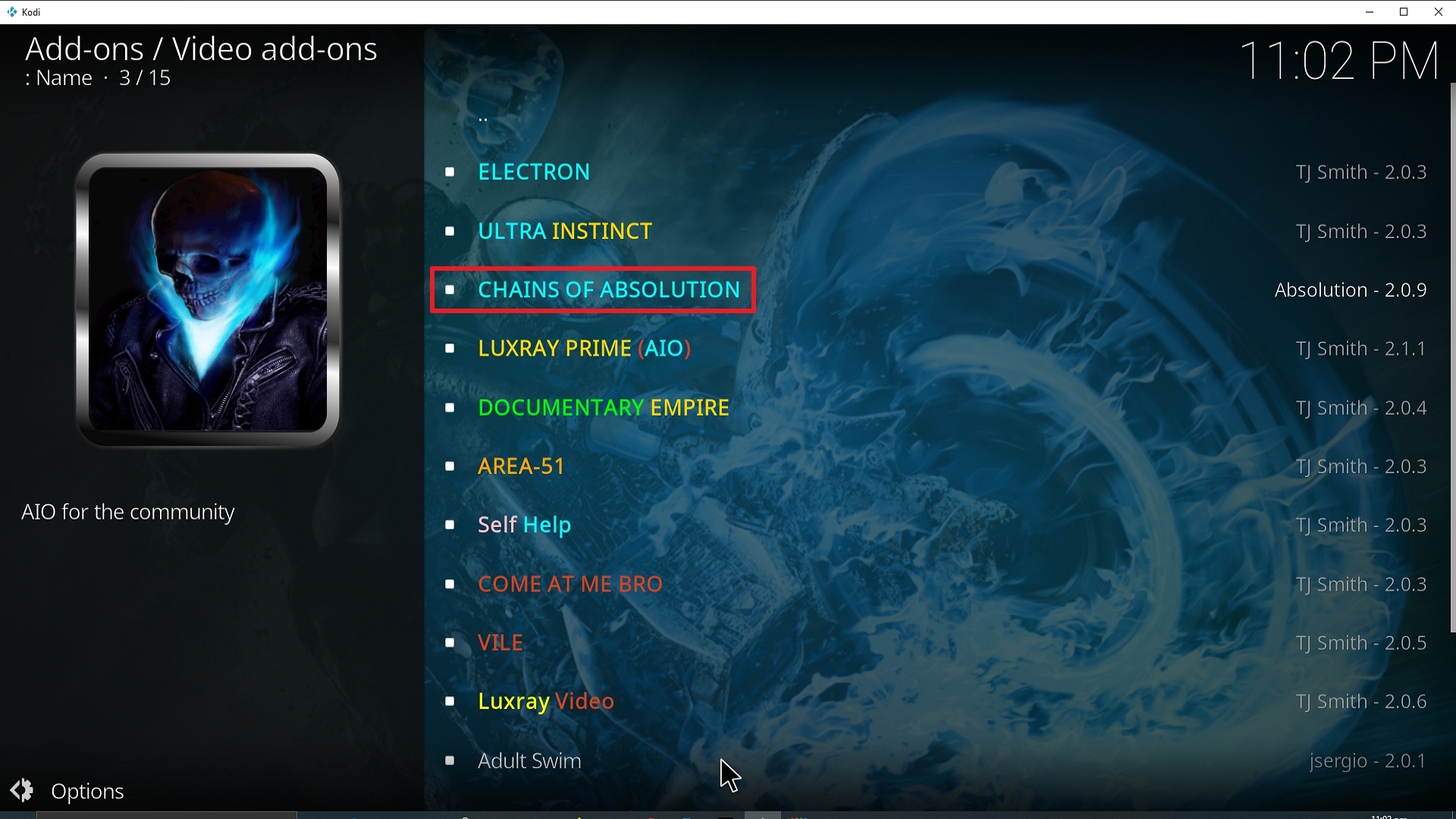 Step 22 Installing Chains of Absolution Kodi addon on Kodi