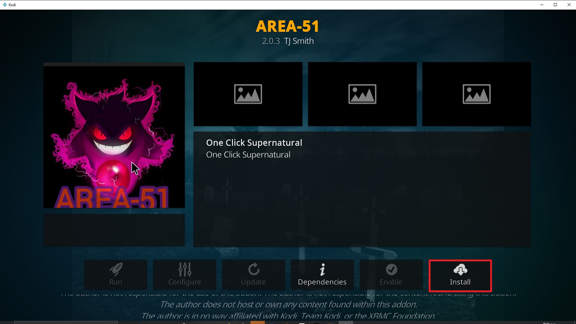 Step 23 Installing Area 51 addon on Kodi