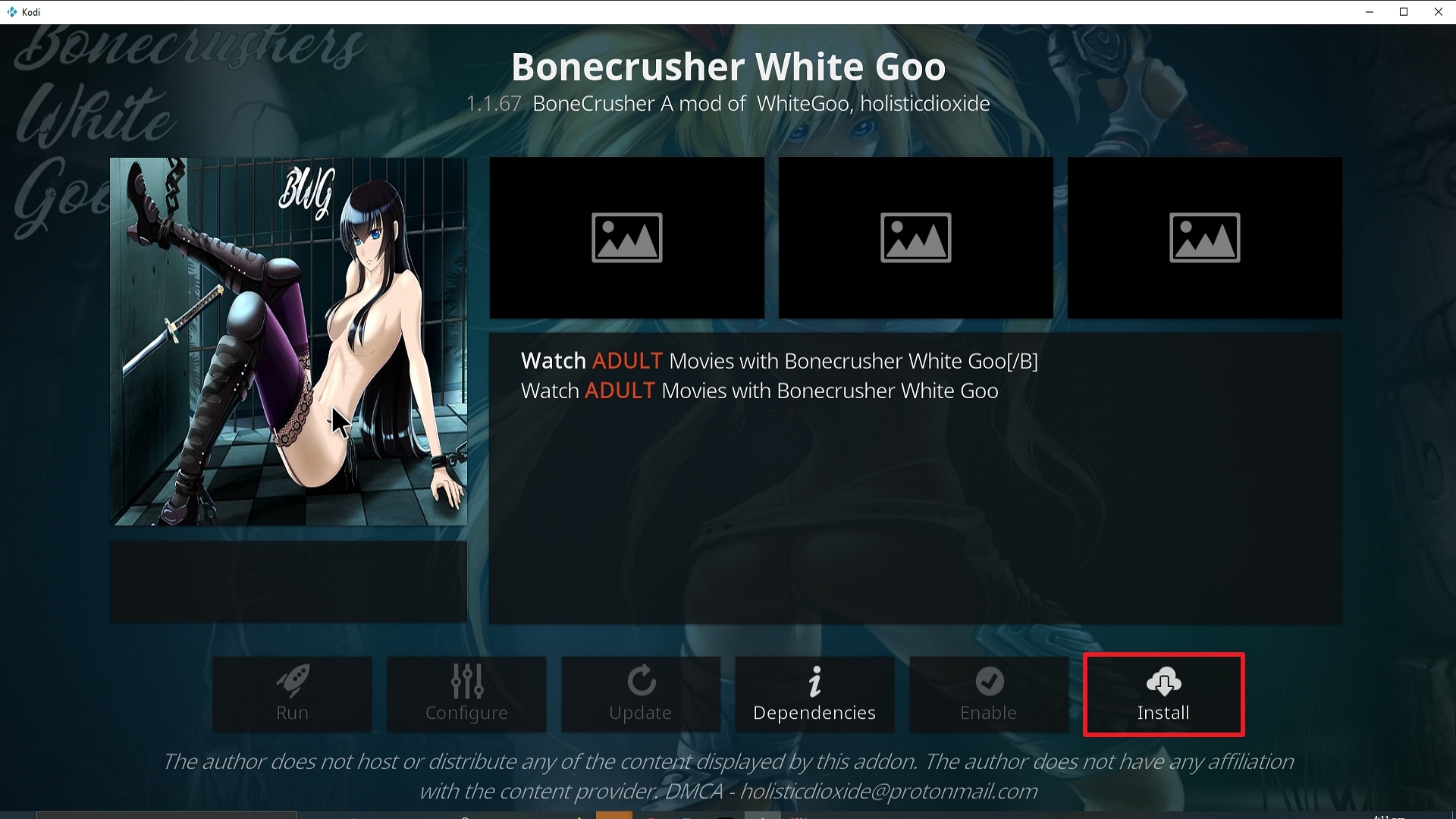 Step 23 Installing Bone Crusher White Goo Kodi addon on Kodi