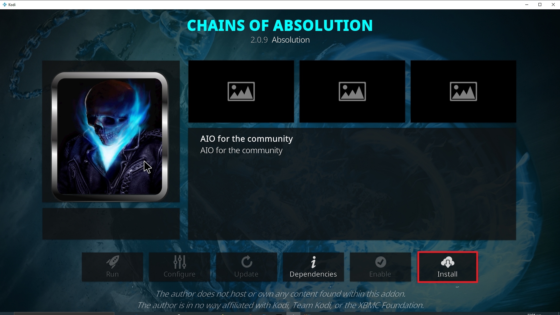 Step 23 Installing Chains of Absolution Kodi addon on Kodi