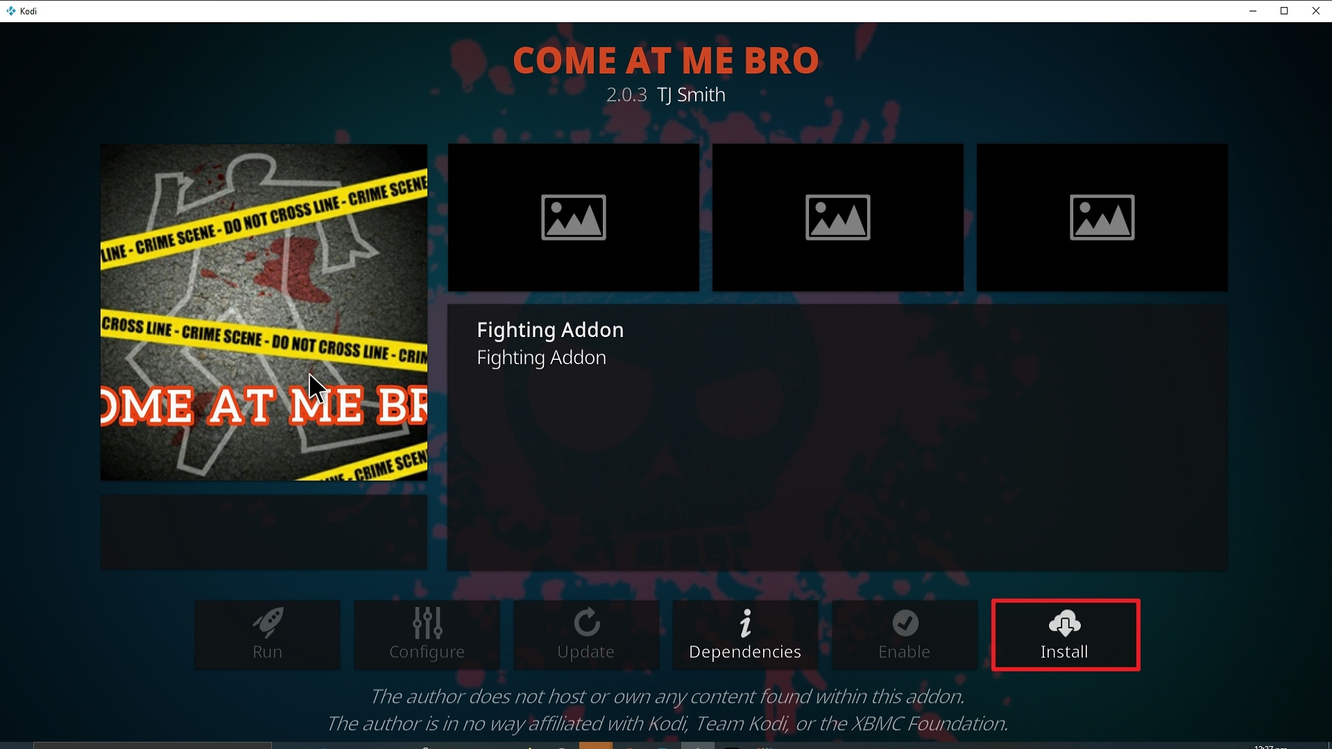 Step 23 Installing Come at me Bro addon on Kodi