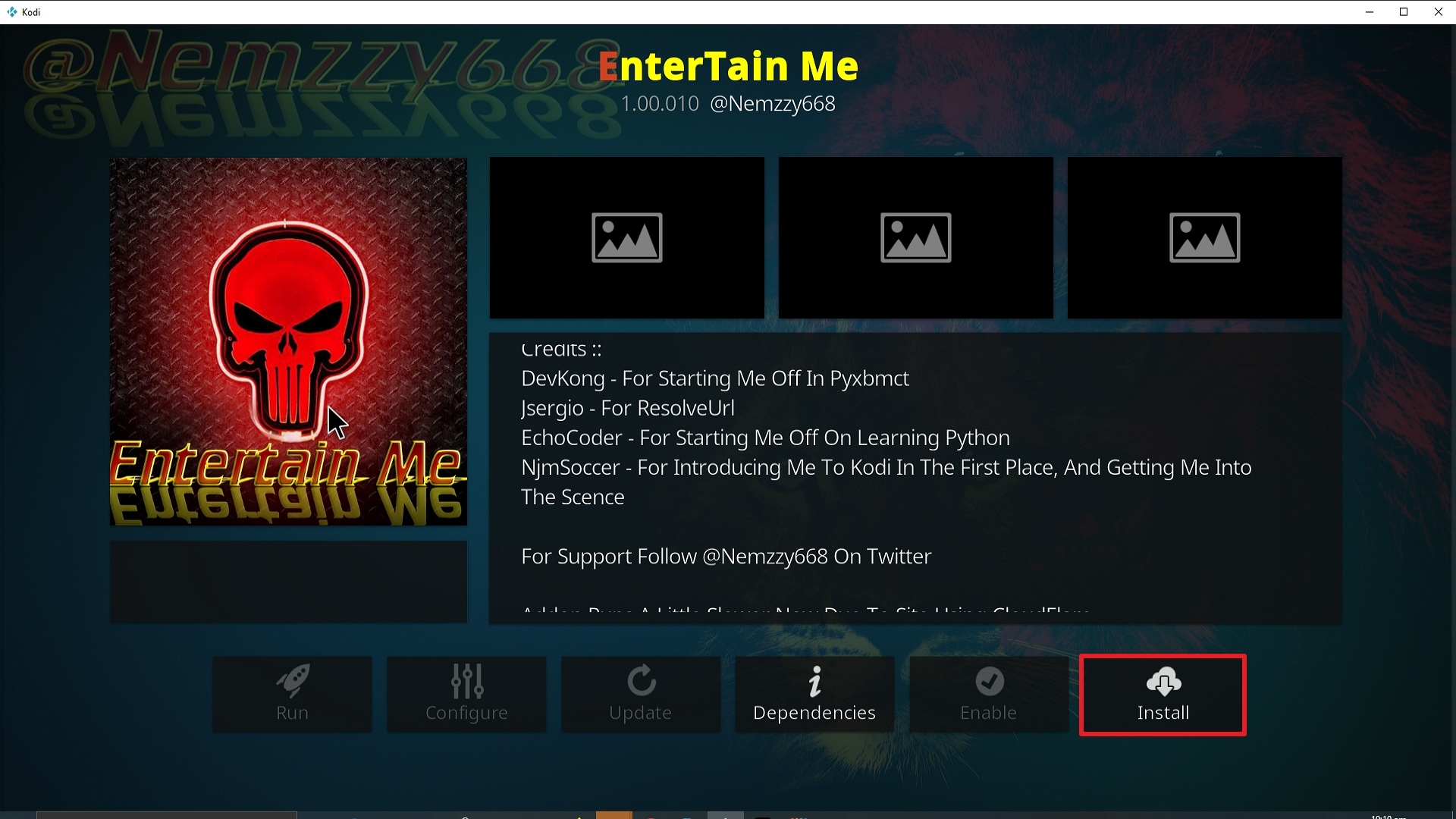 Step 23 Installing Entertain Me Kodi addon on Kodi