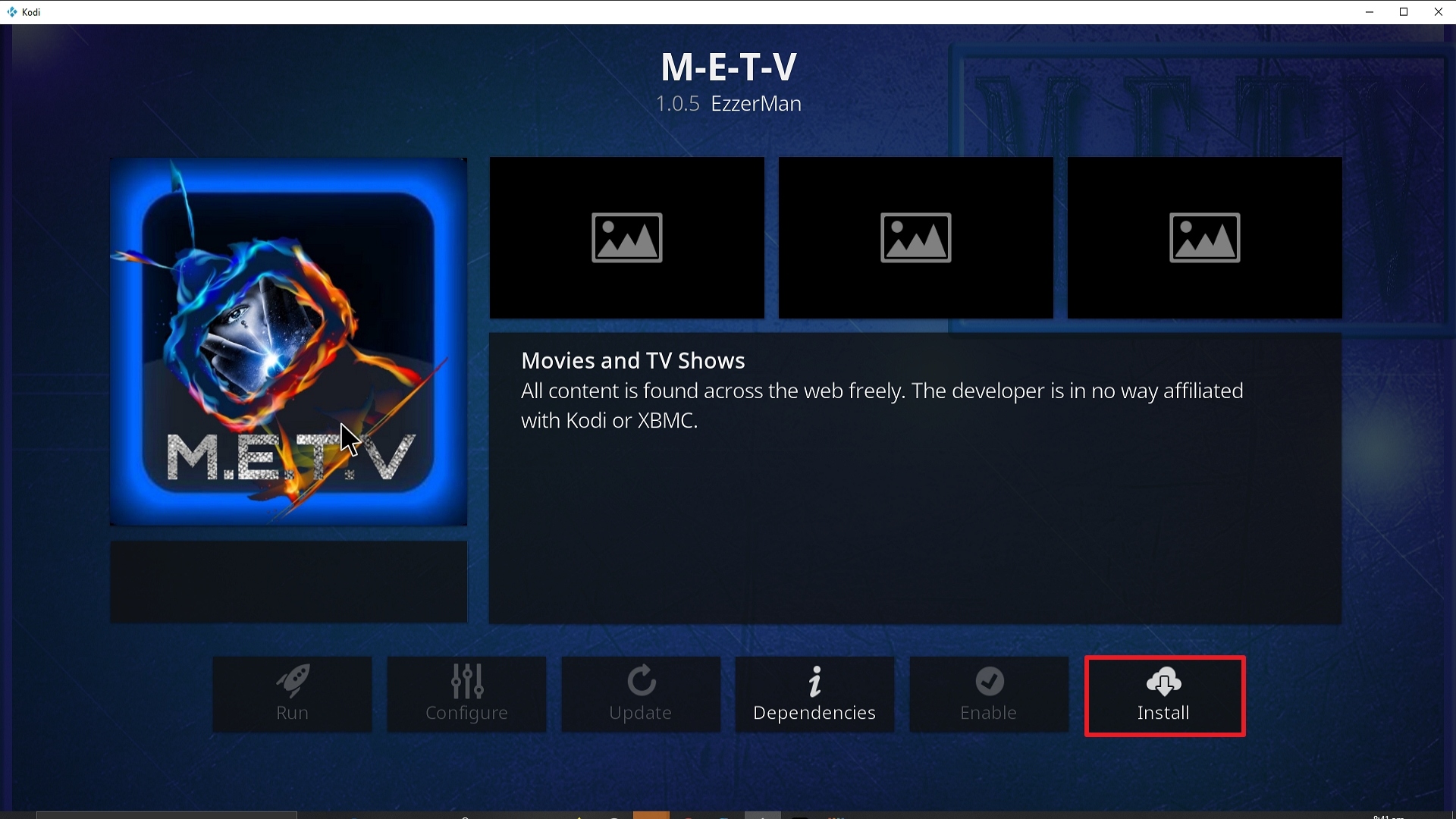 Step 23 Installing METV addon on Kodi
