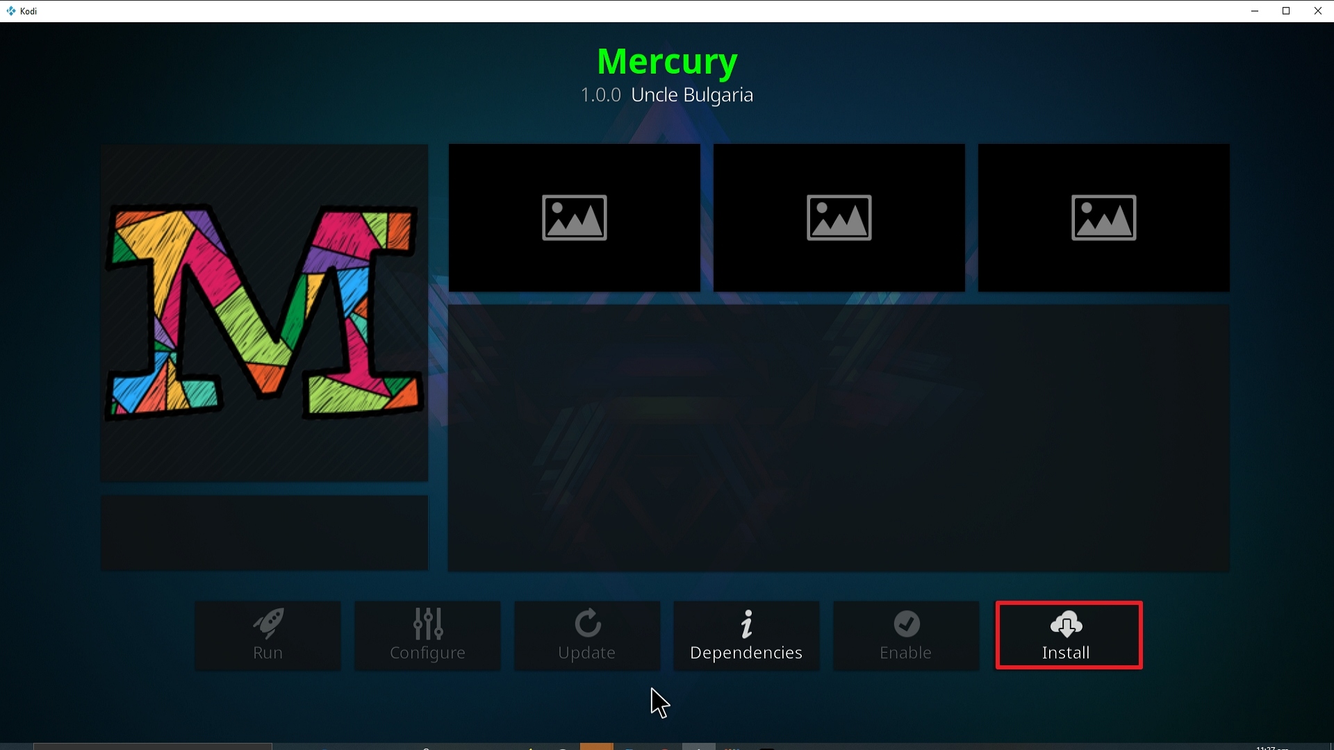 Step 23 Installing Mercury addon on Kodi