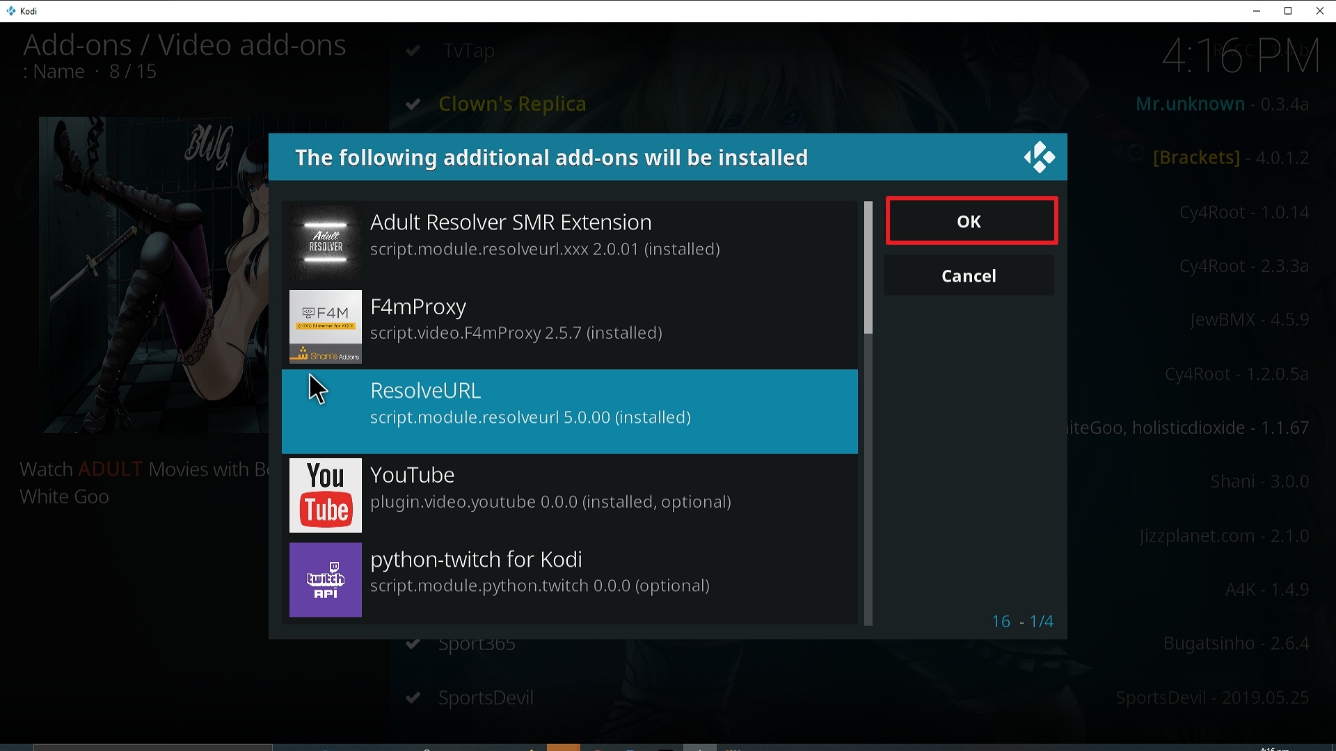 Step 24 Installing Bone Crusher White Goo Kodi addon on Kodi
