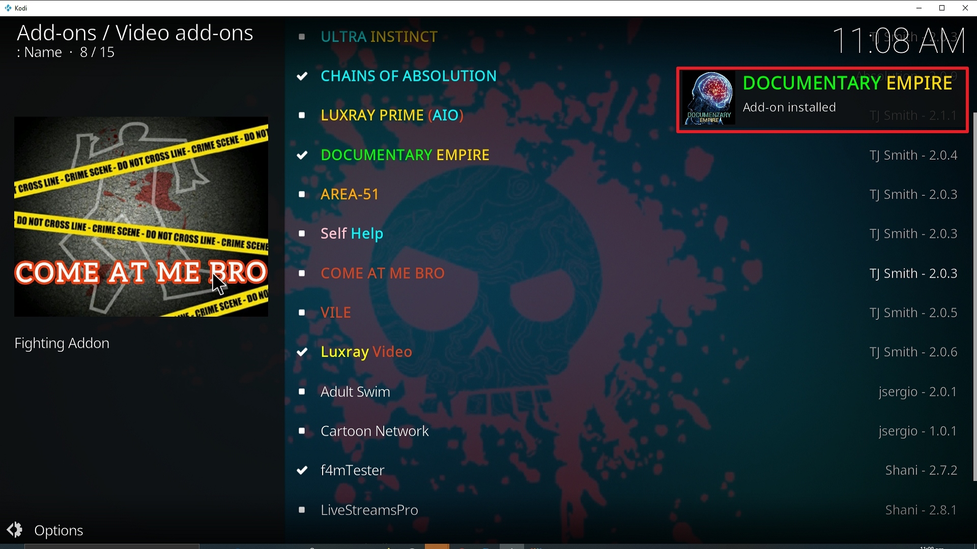 Step 25 Installing Documentary Empire addon on Kodi