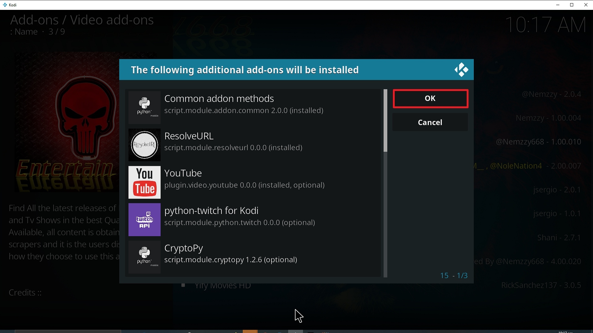Step 25 Installing Entertain Me Kodi addon on Kodi