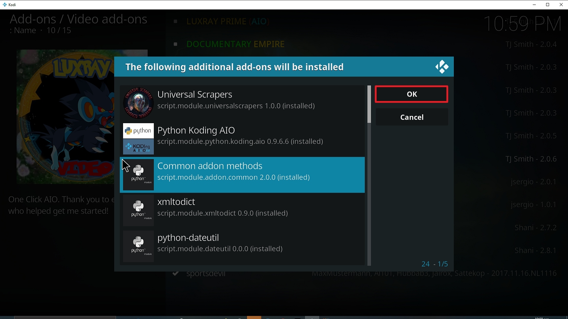 Step 25 Installing Luxray addon on Kodi