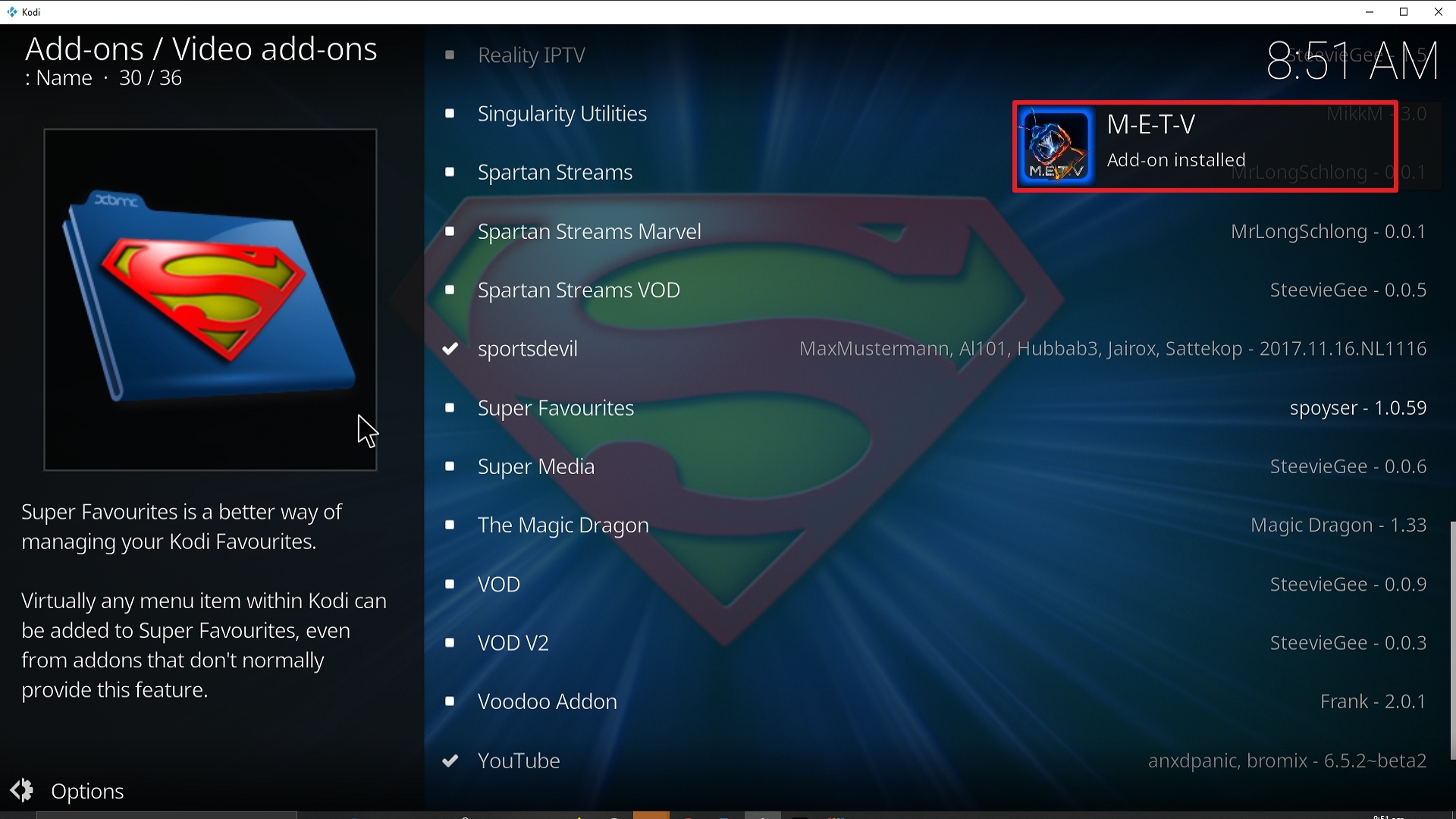 Step 25 Installing METV addon on Kodi
