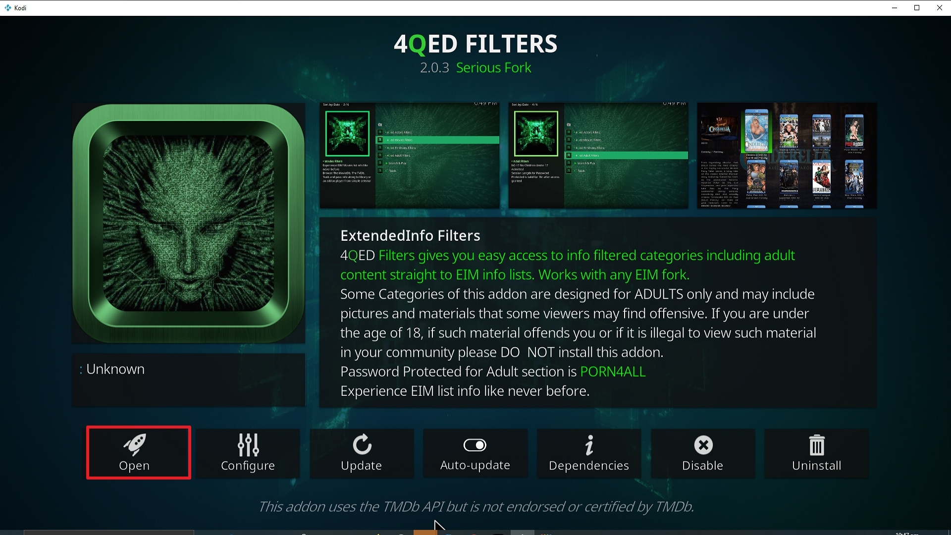 Step 26 Installing 4QED Filters addon on Kodi