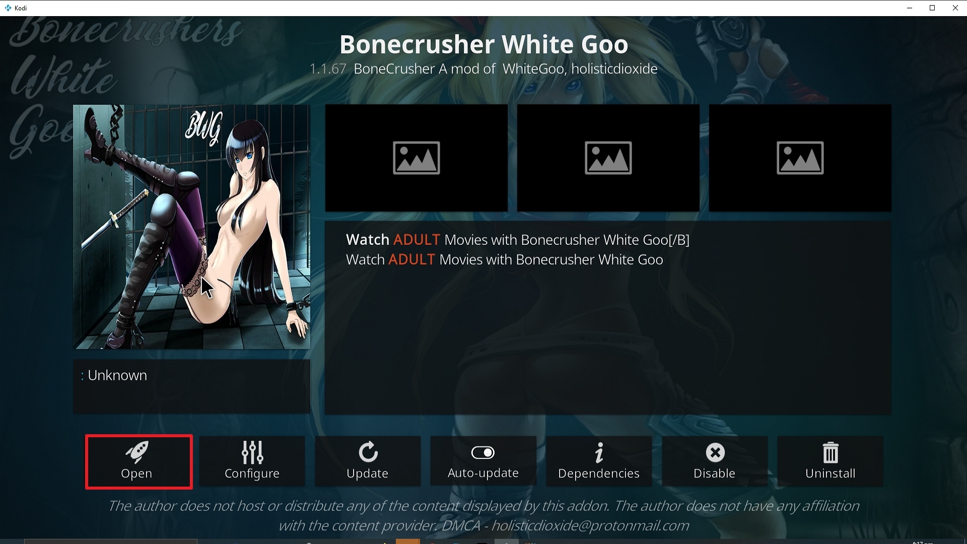 Step 26 Installing Bone Crusher White Goo Kodi addon on Kodi