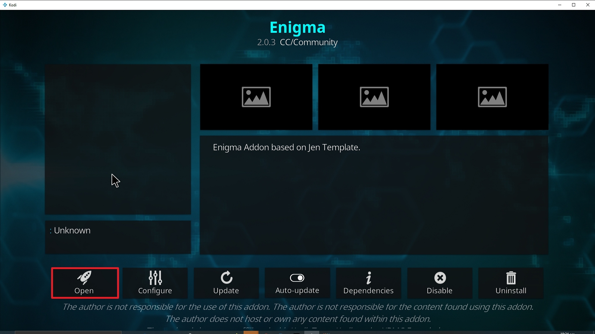 Step 26 Installing Enigma Kodi addon on Kodi