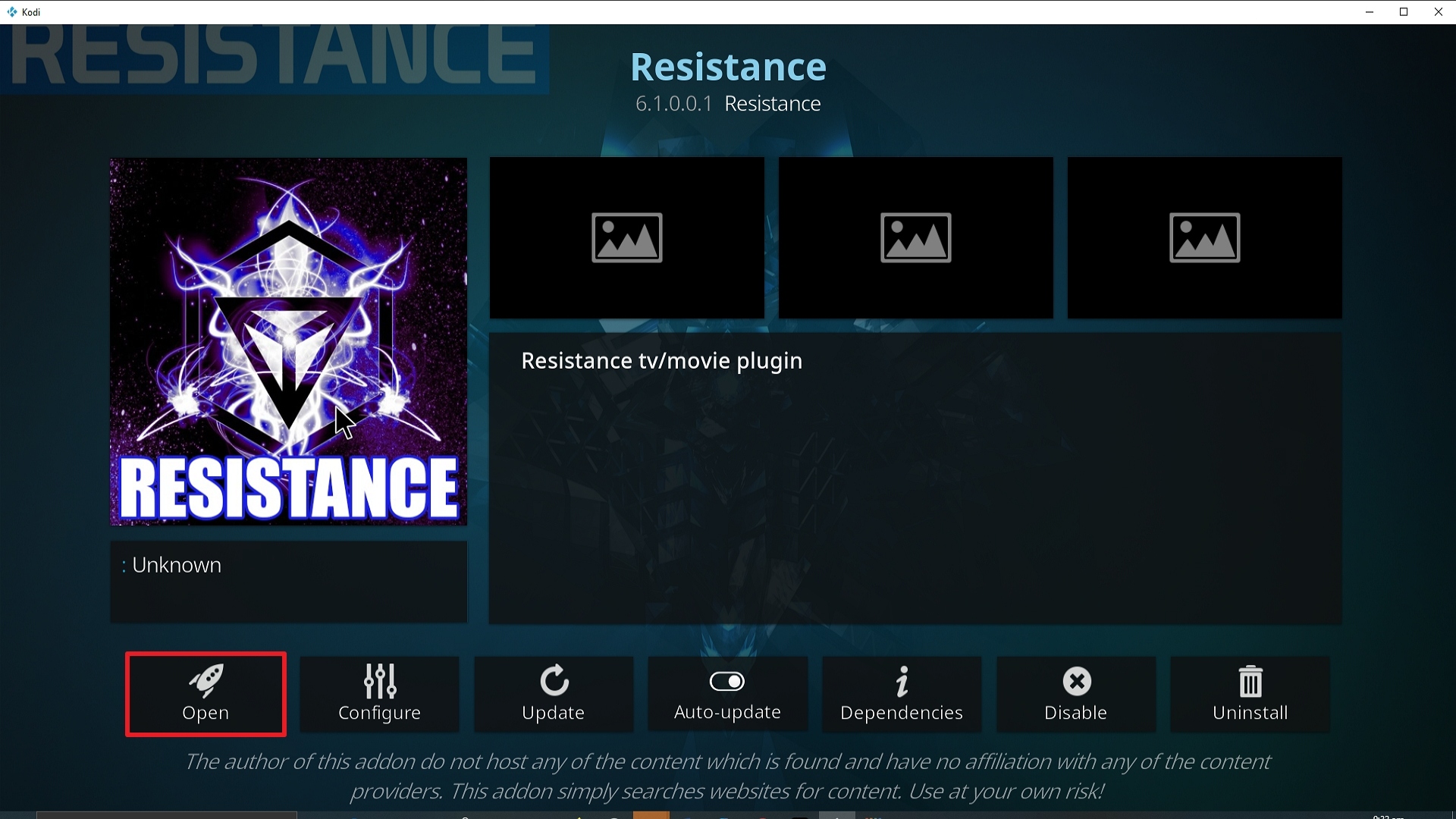 Step 26 Installing Resistance addon on Kodi
