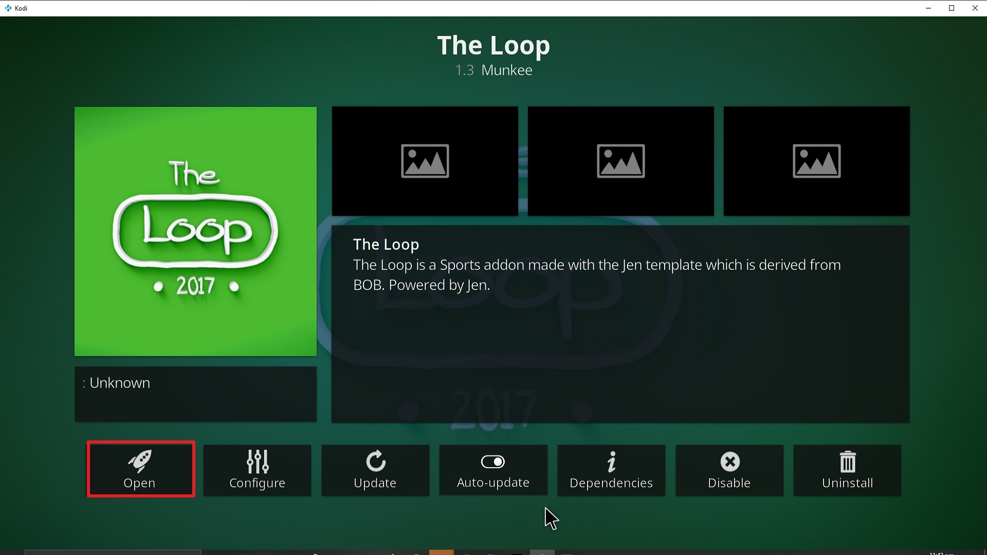 Step 26 Installing The Loop addon on Kodi