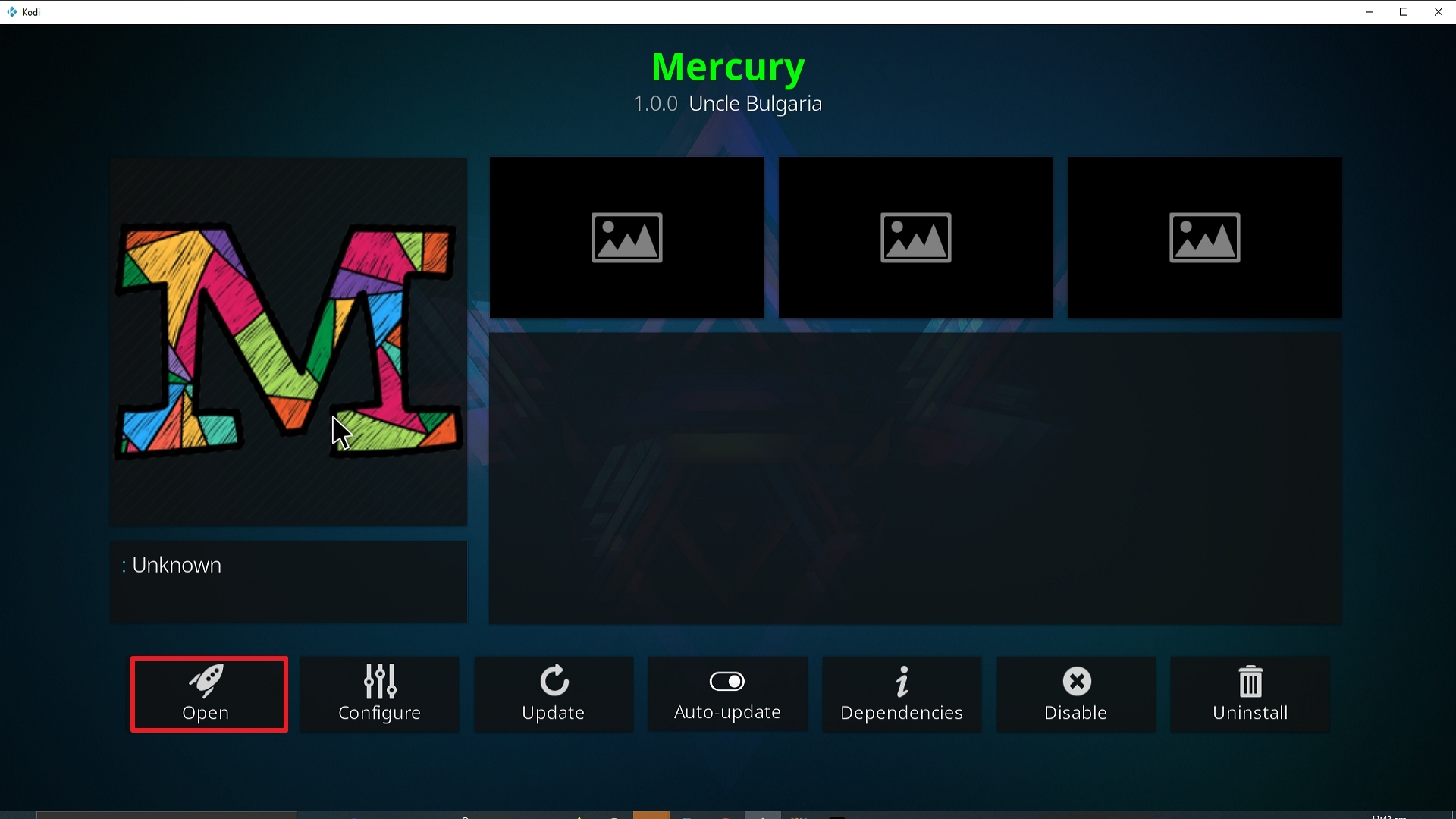 Step 27 Installing Mercury addon on Kodi