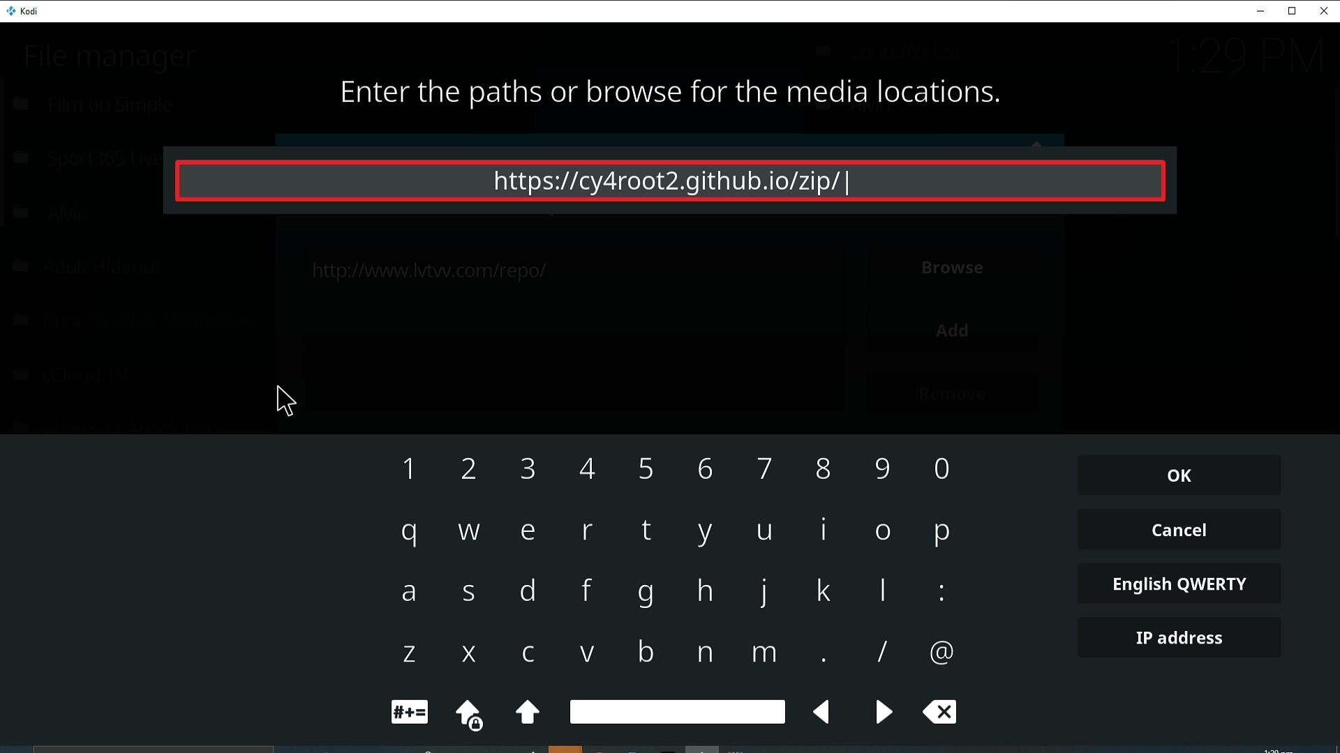 Step 9 Installing Bone Crusher White Goo Kodi addon on Kodi