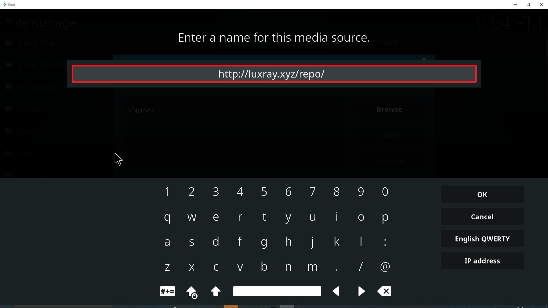 Step 9 Installing Chains of Absolution Kodi addon on Kodi