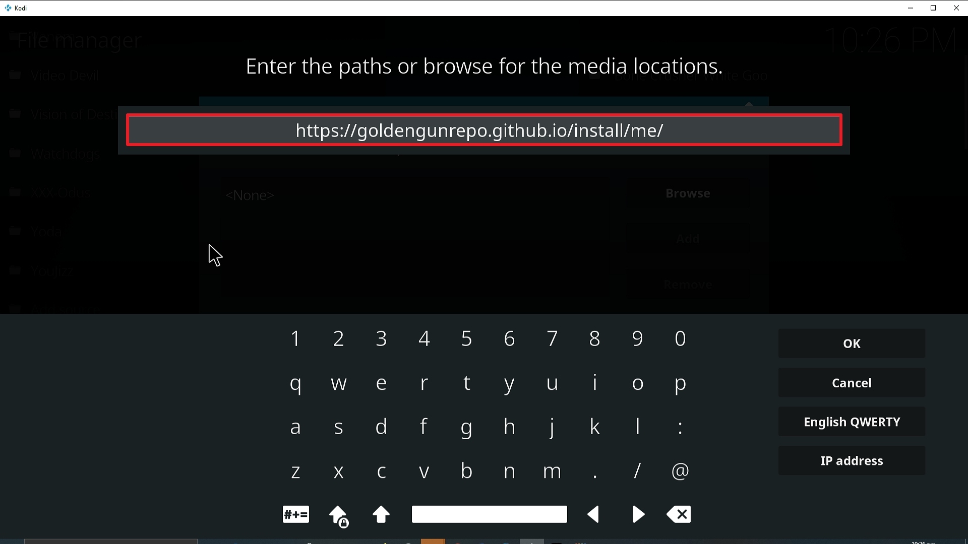 Step 9 Installing Resistance addon on Kodi