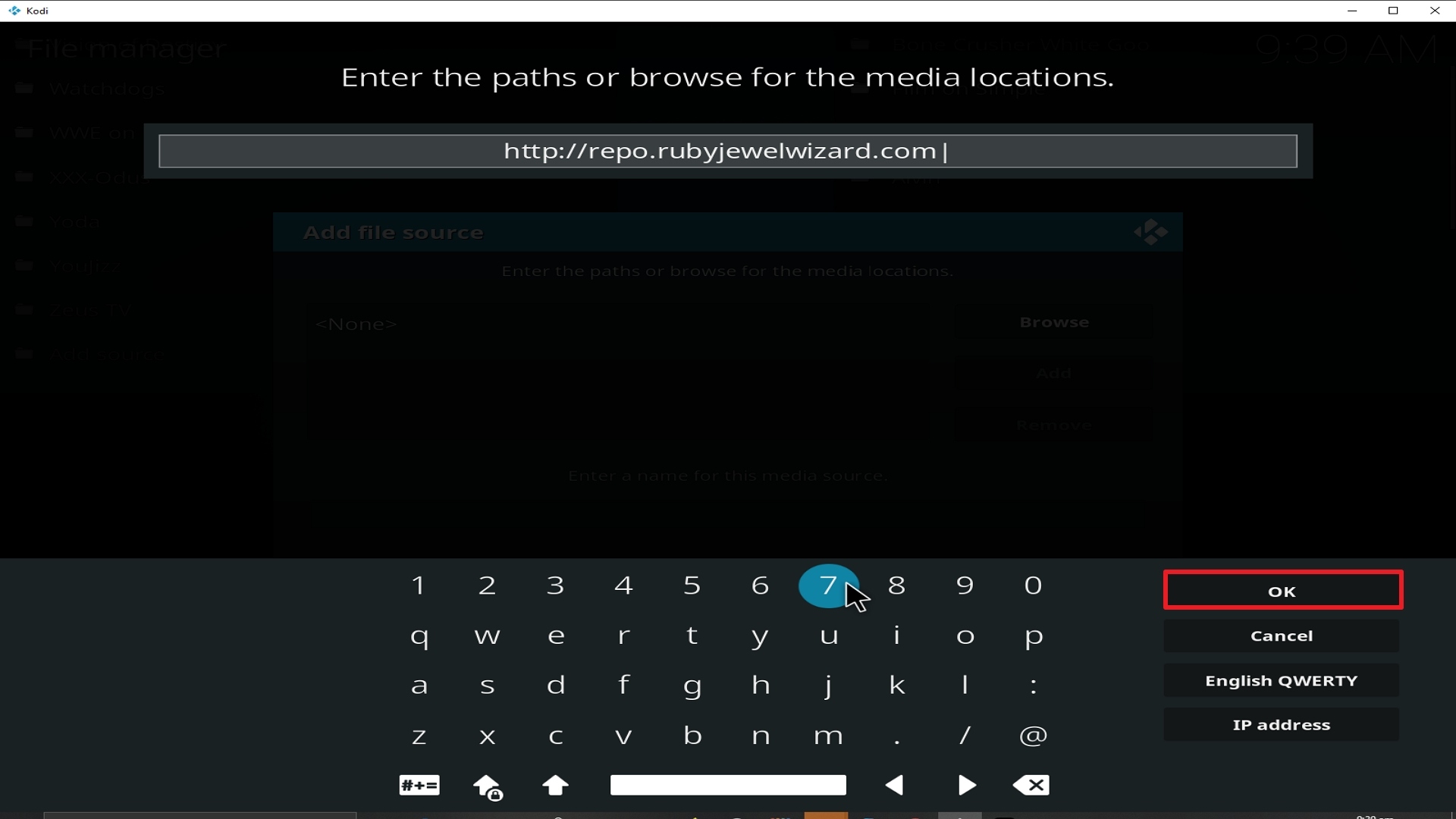 Step 10 Installing A Pirate's Life For Me addon on Kodi