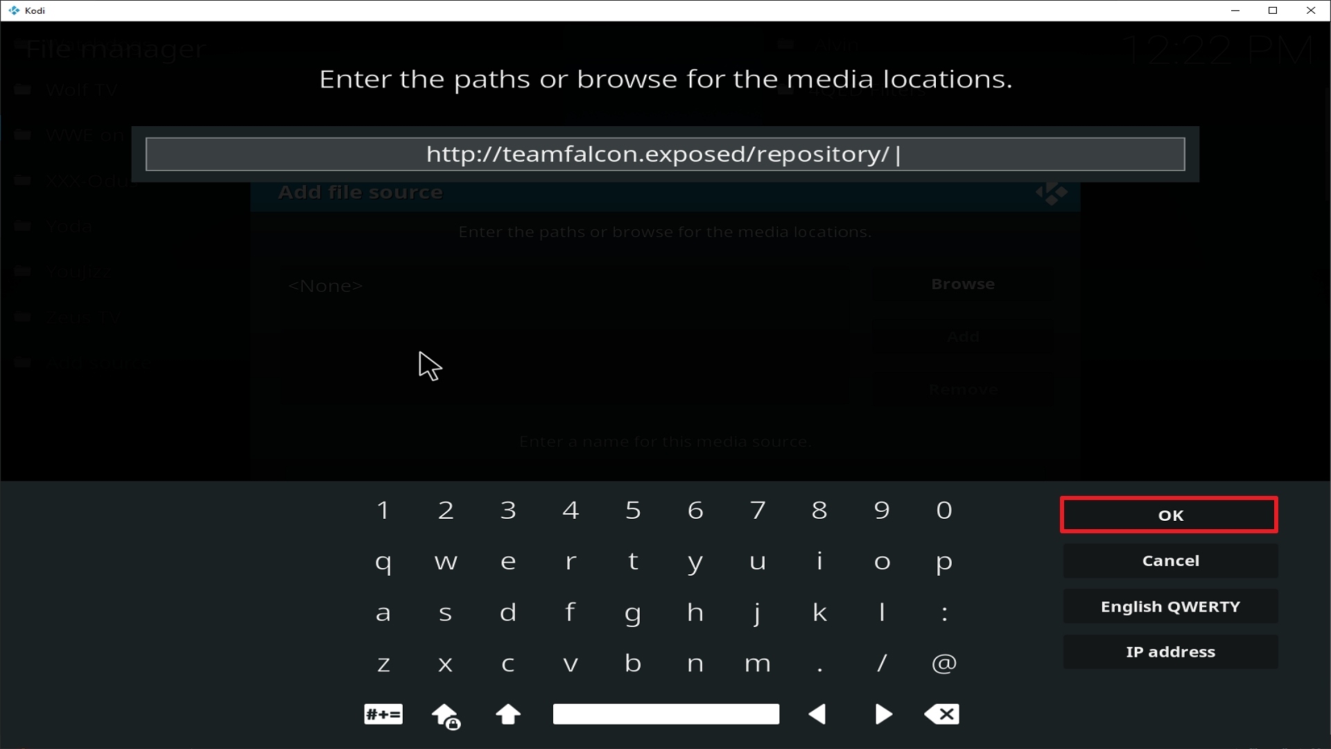 Step 10 Installing Phoenix Rises addon on Kodi