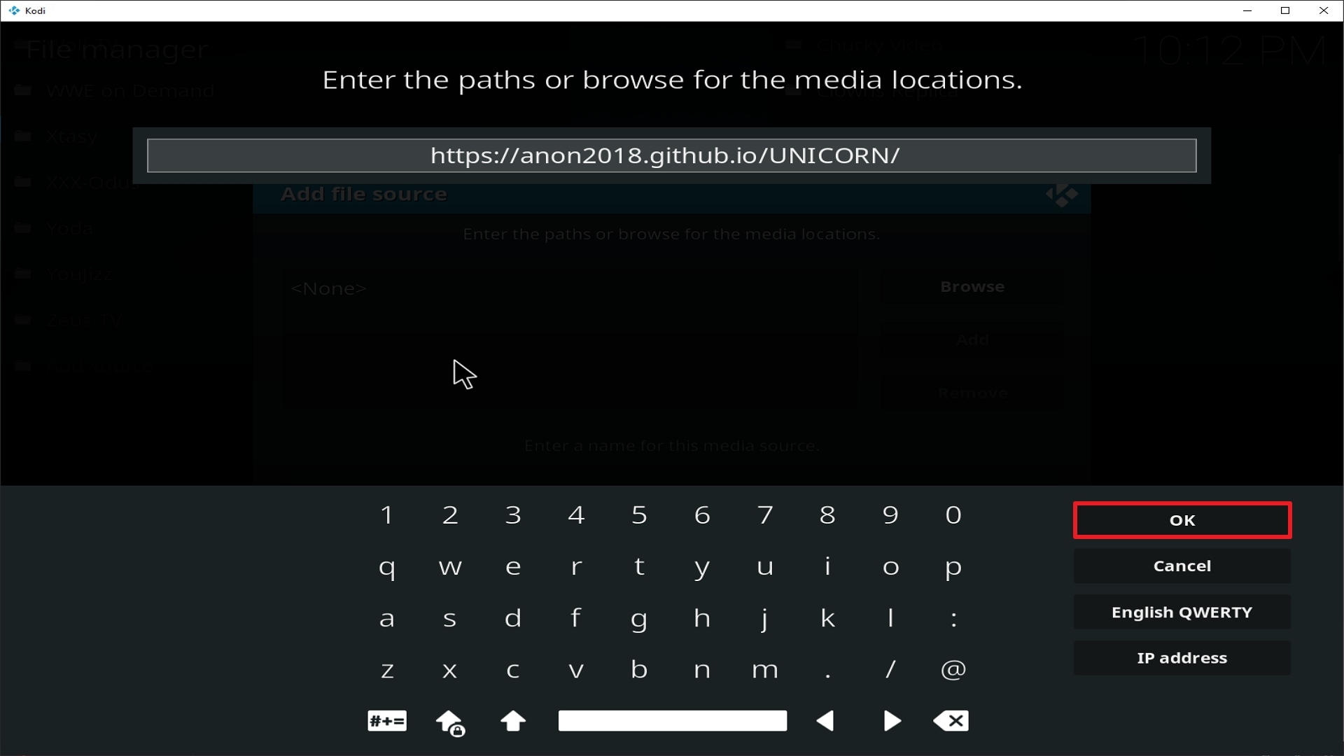 Step 10 Installing Our Match addon on Kodi