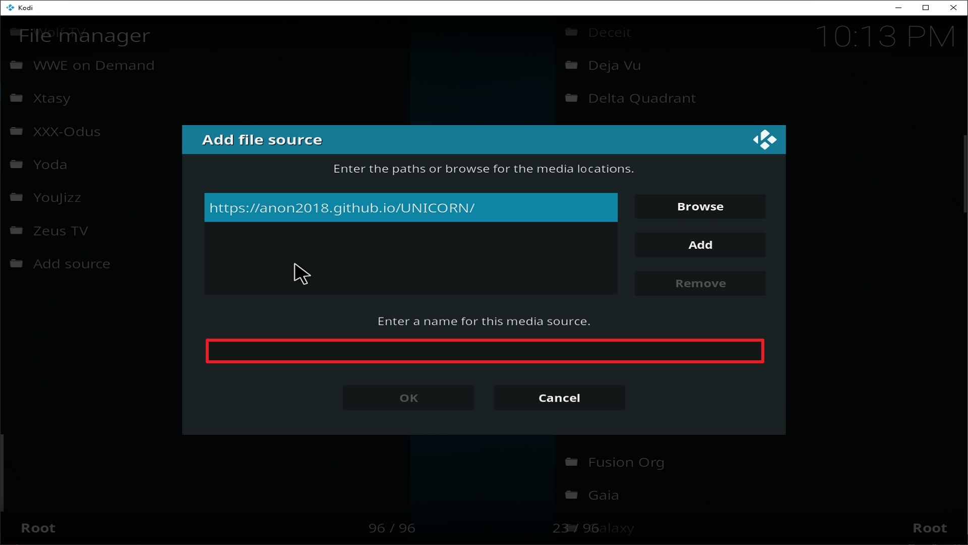 Step 11 Installing Our Match addon on Kodi