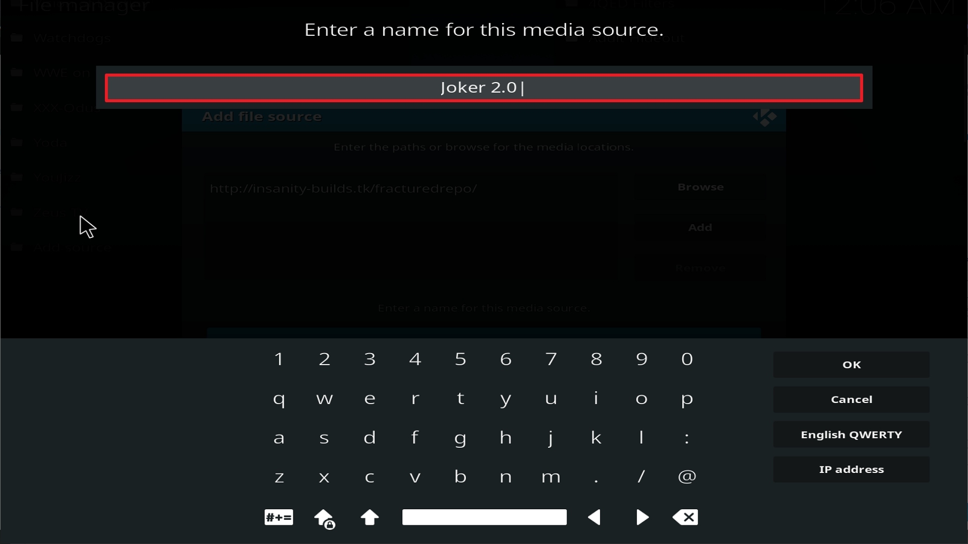 Step 12 Installing Joker 2.0 addon on Kodi