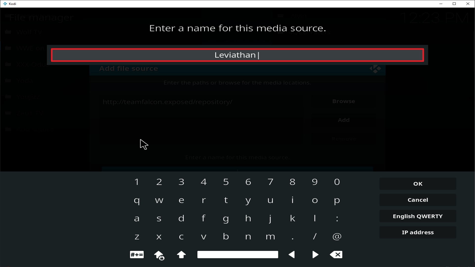 Step 12 Installing Leviathan addon on Kodi
